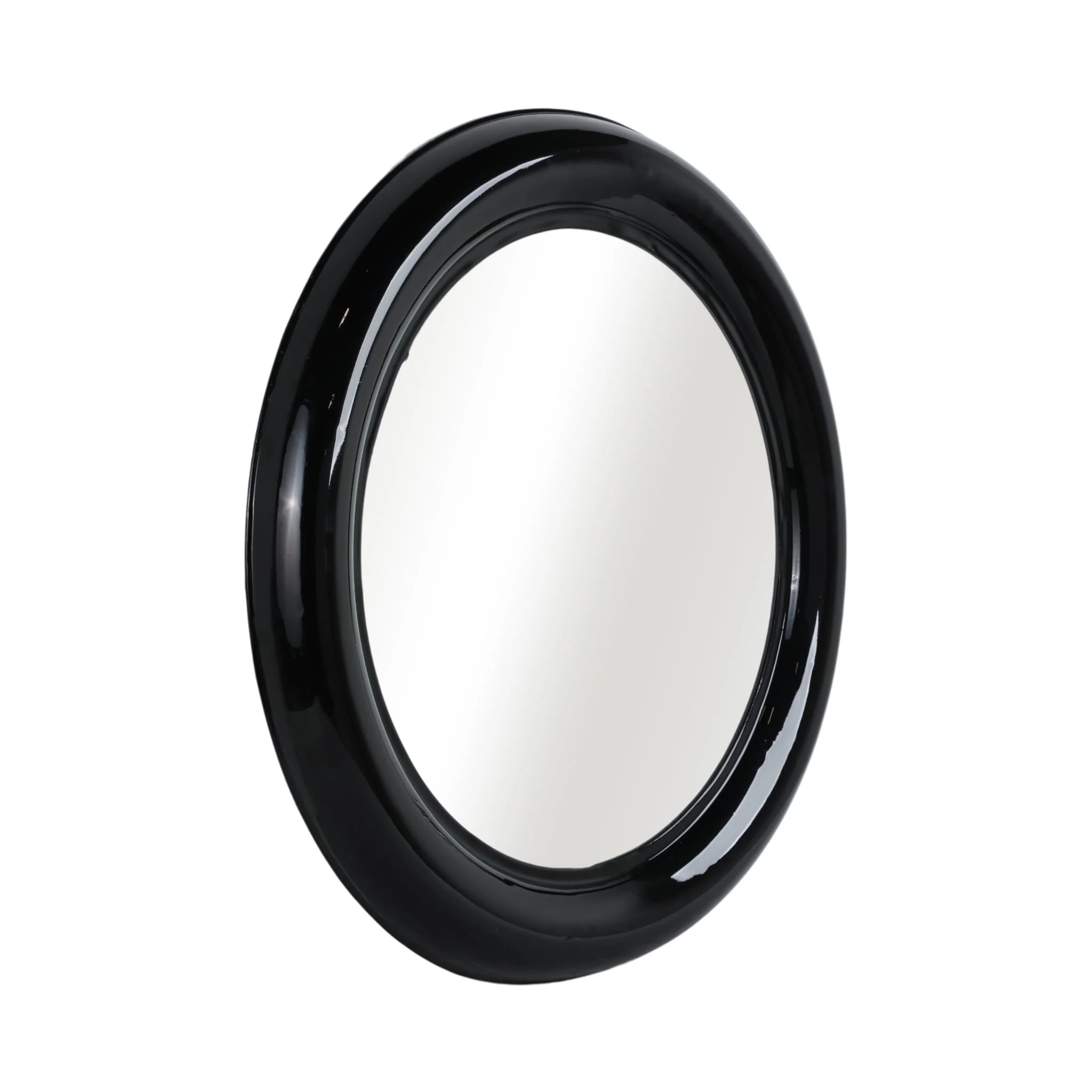 Metal 36" Round Mirror, Black - Image 2
