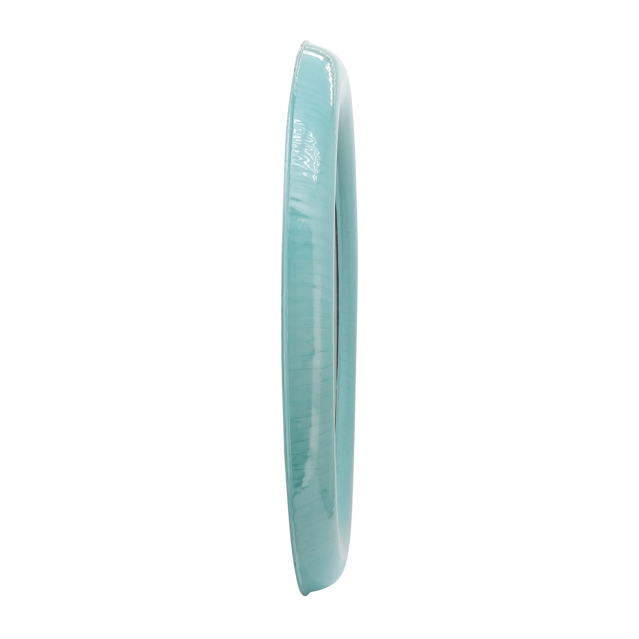 Metal 36" Round Mirror, Turq - Image 3