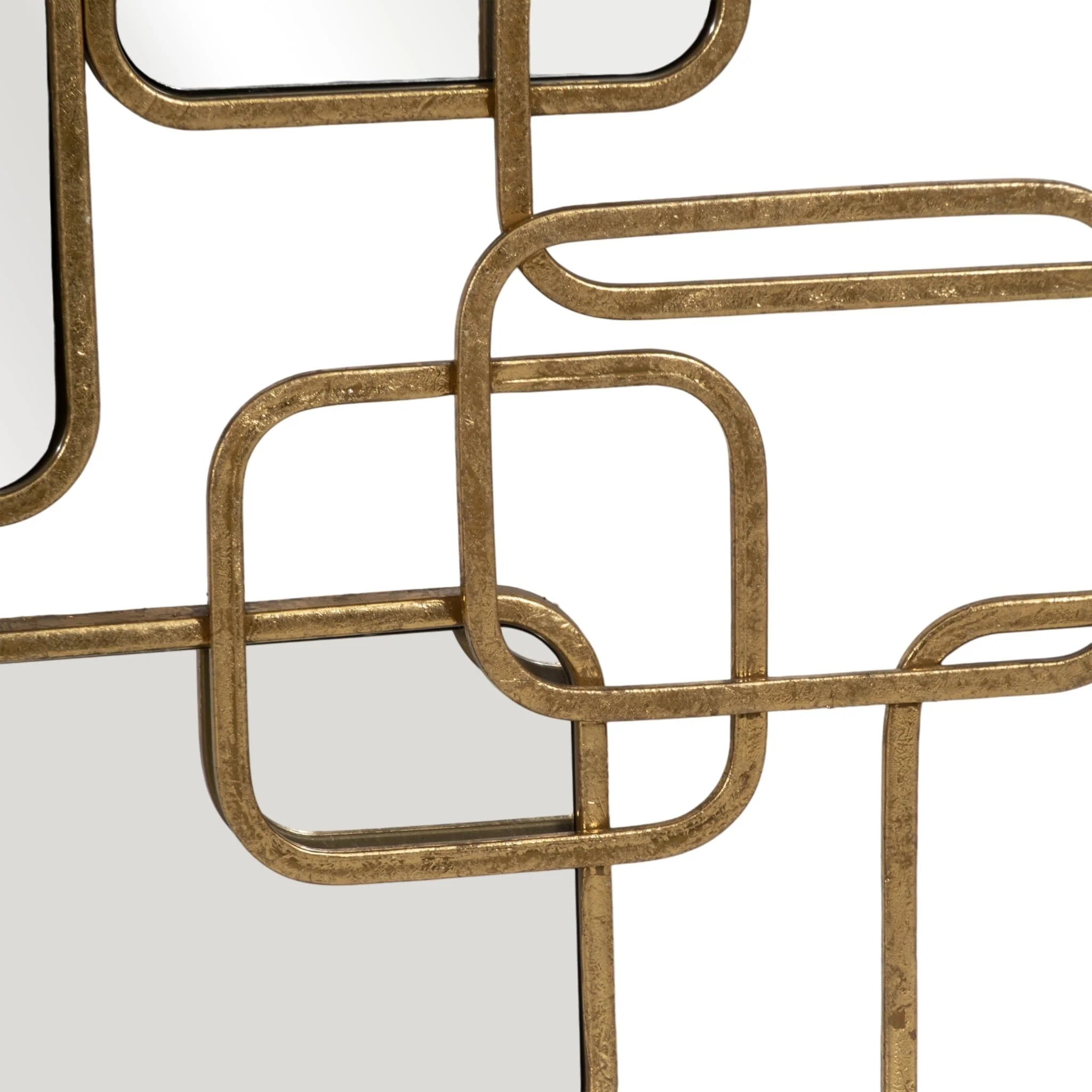 Metal, 46x20 Wall Accent W/ Mirrors, Gold Wb - Image 6