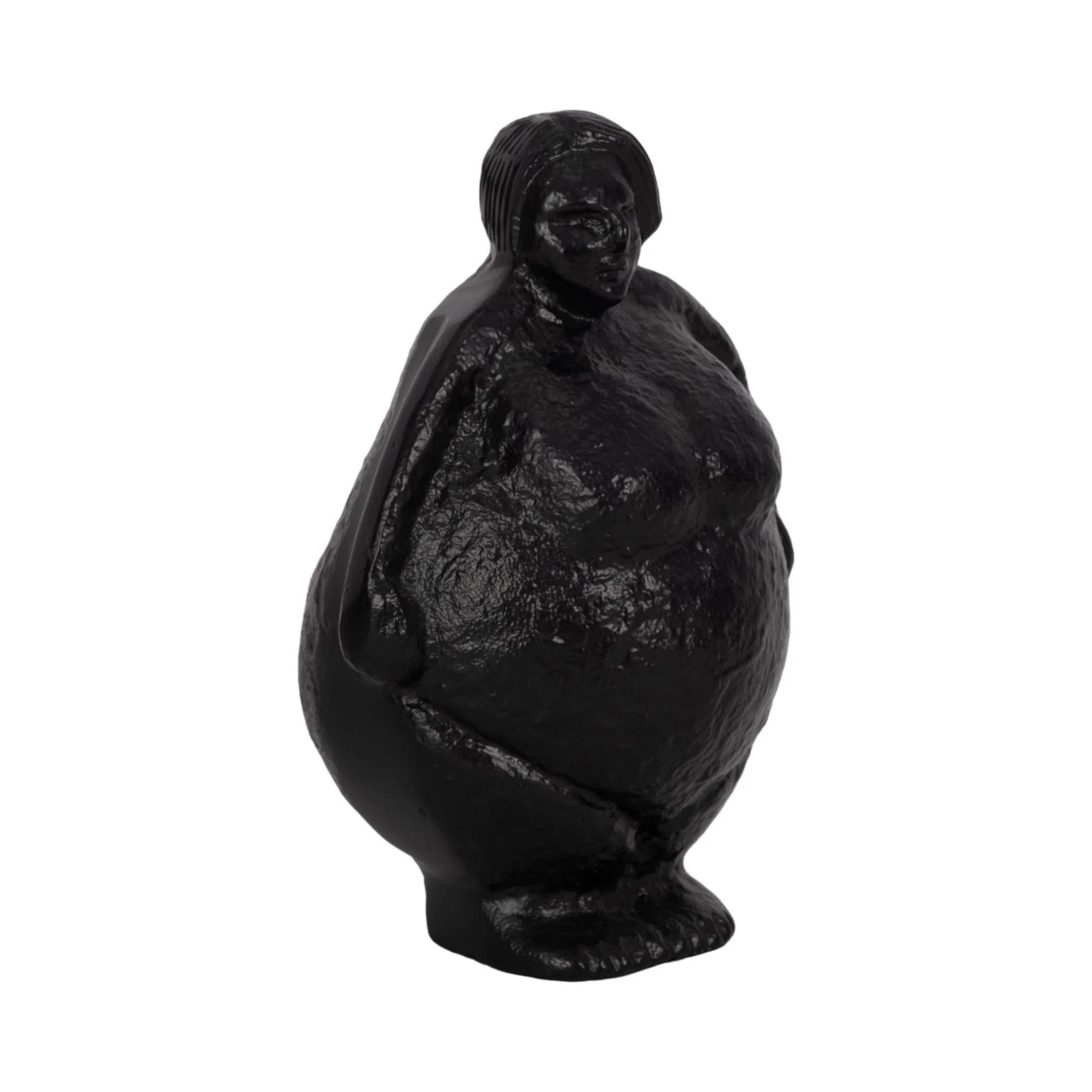 Metal, 5" Full Figured Woman, Black - Image 2