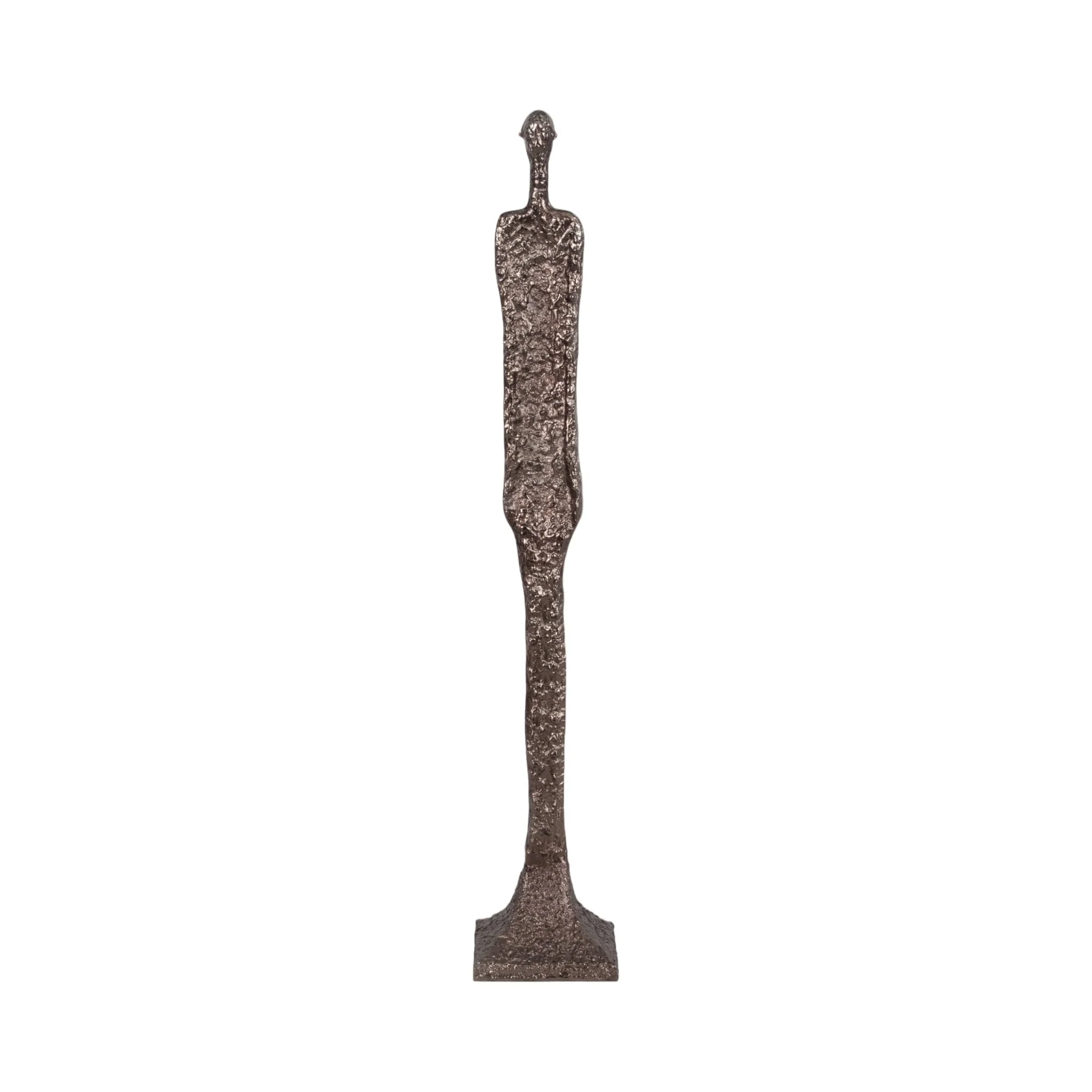 Metal, 59" Tribal Floor Sculpture, Bronze - Image 4