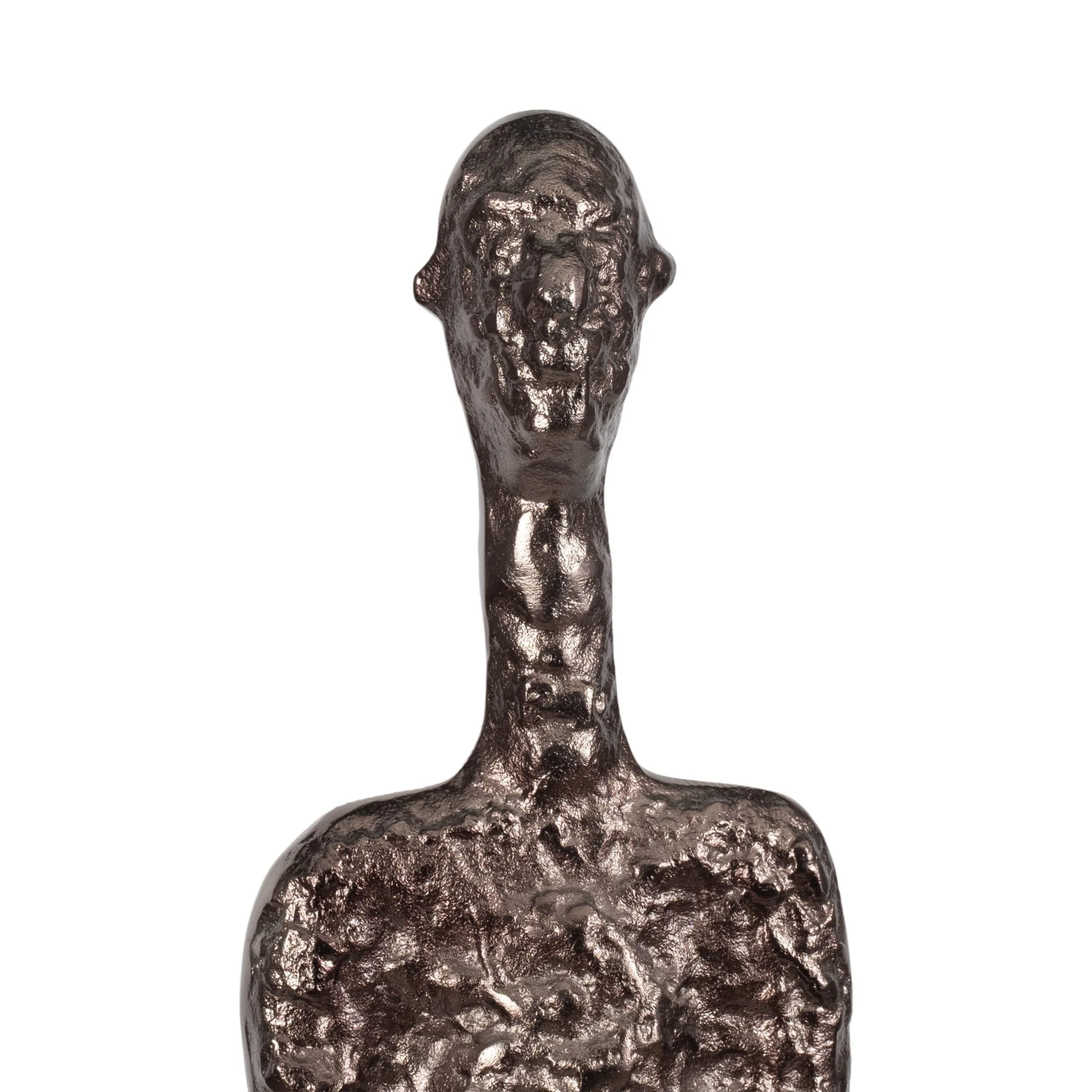 Metal, 59" Tribal Floor Sculpture, Bronze - Image 5