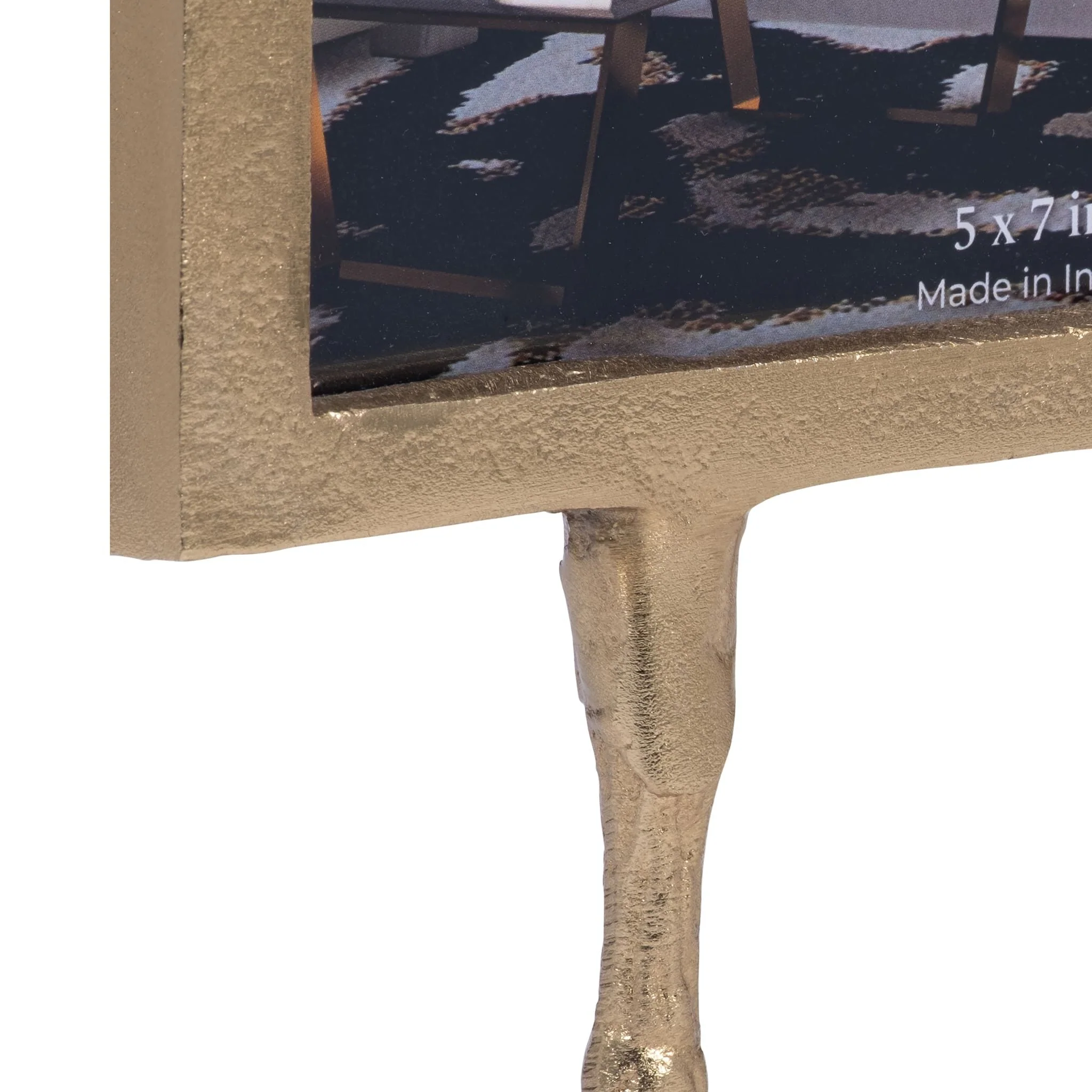 Metal, 5x7 Bird Feet Photo Frame, Gold - Image 4