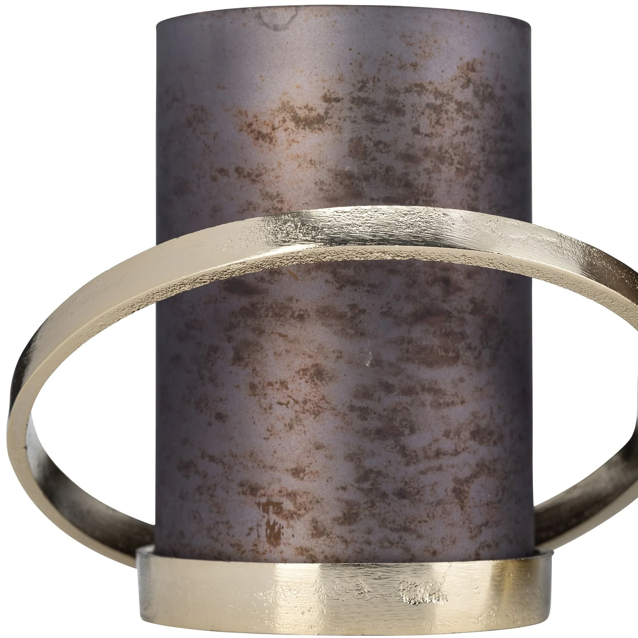 Metal,6",abstract Ring Candle Holder,gold - Image 8