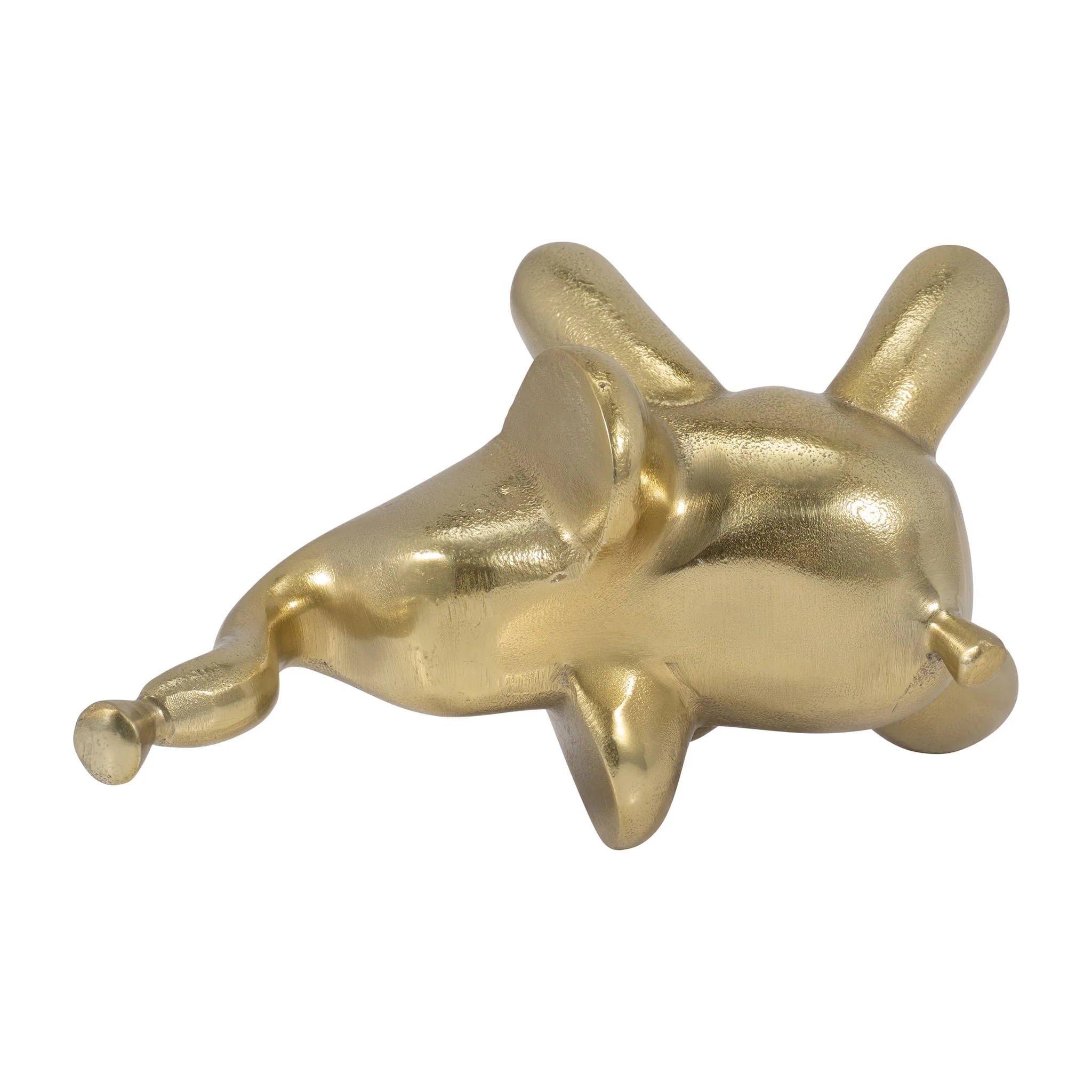 Metal, 6" Decorative Baloon Elephant. Gold - Image 5