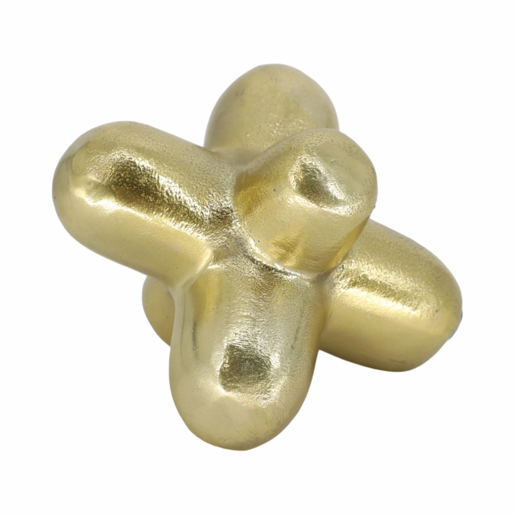 Metal 6" Geometric Orb, Gold - Image 3
