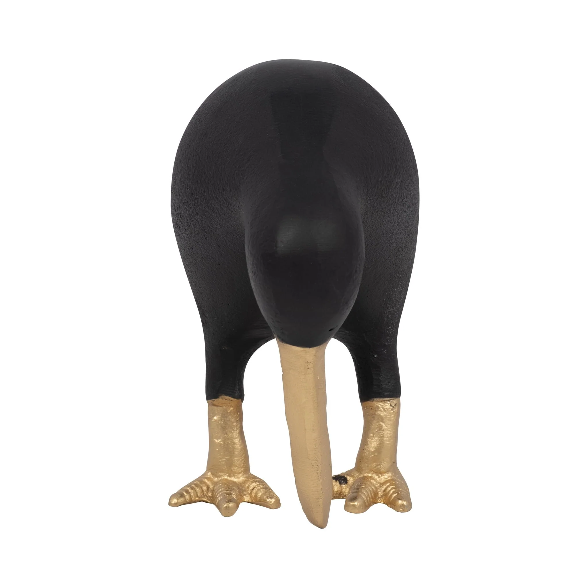 Metal, 6" Kiwi Child, Black/gold - Image 3