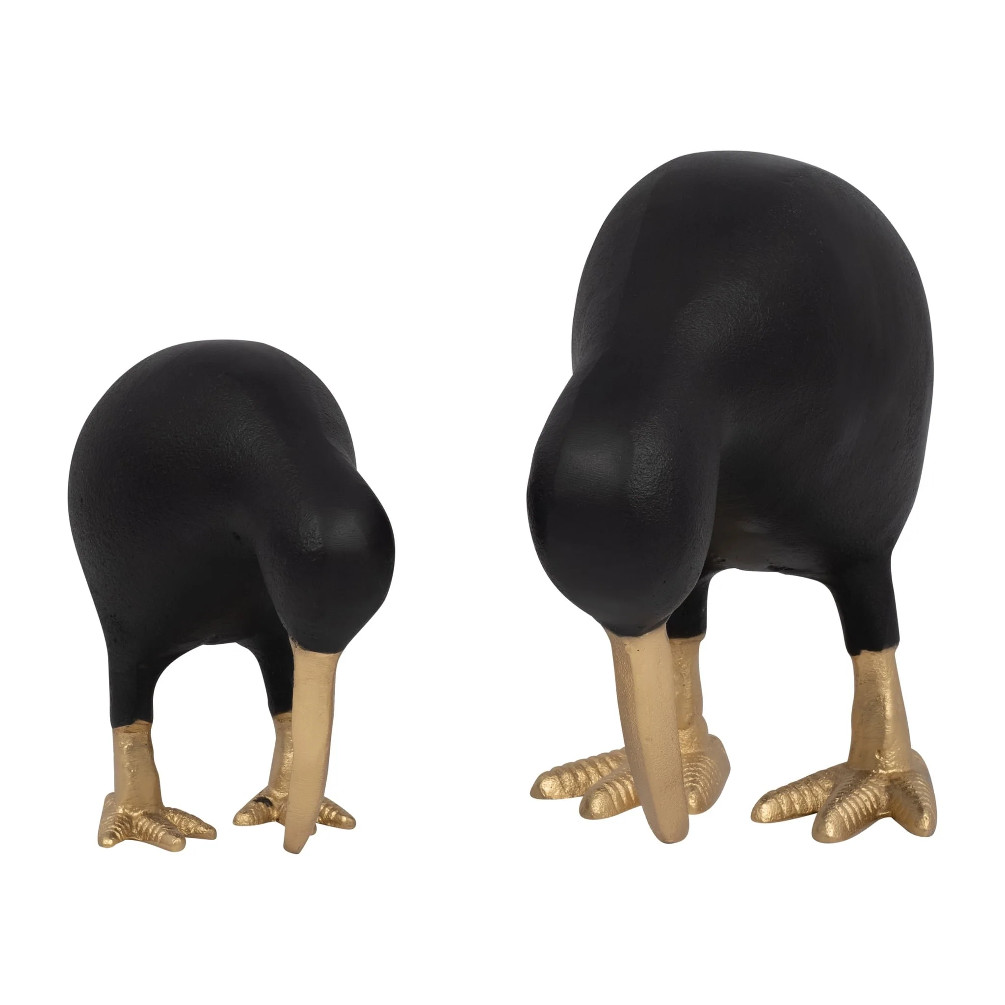 Metal, 6" Kiwi Child, Black/gold - Image 8