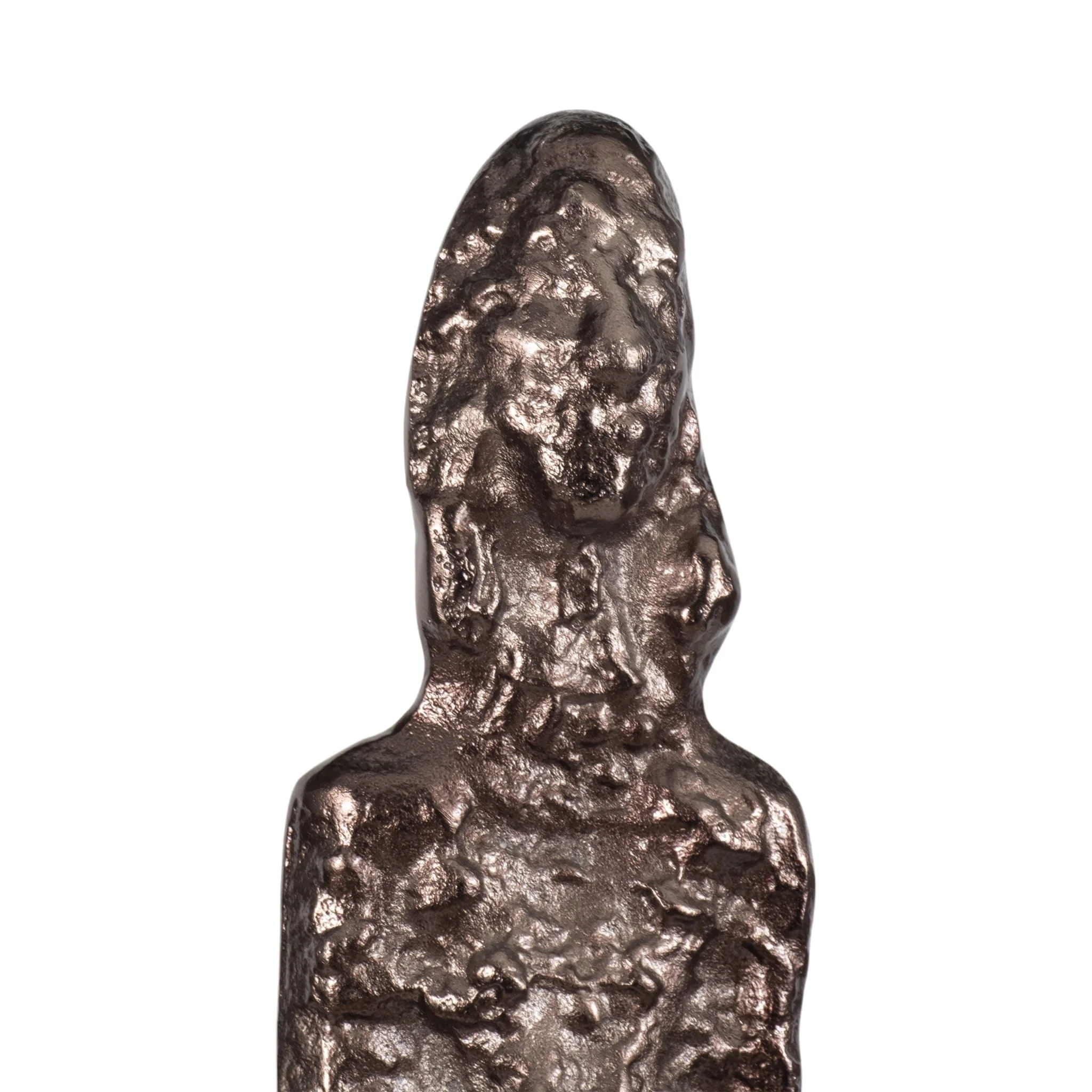 Metal, 69" Tribal Floor Sculpture, Bronze - Image 5