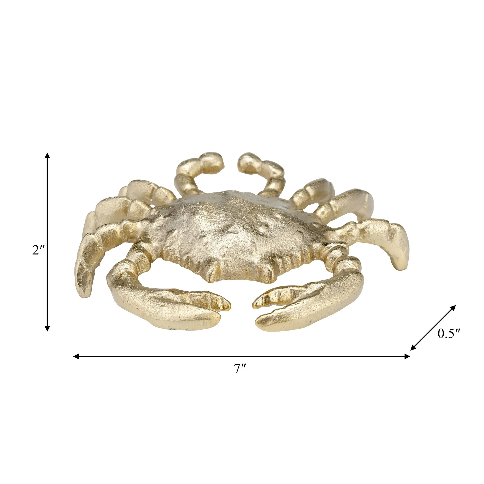 Metal, 7", Crab Deco,champagne - Image 7