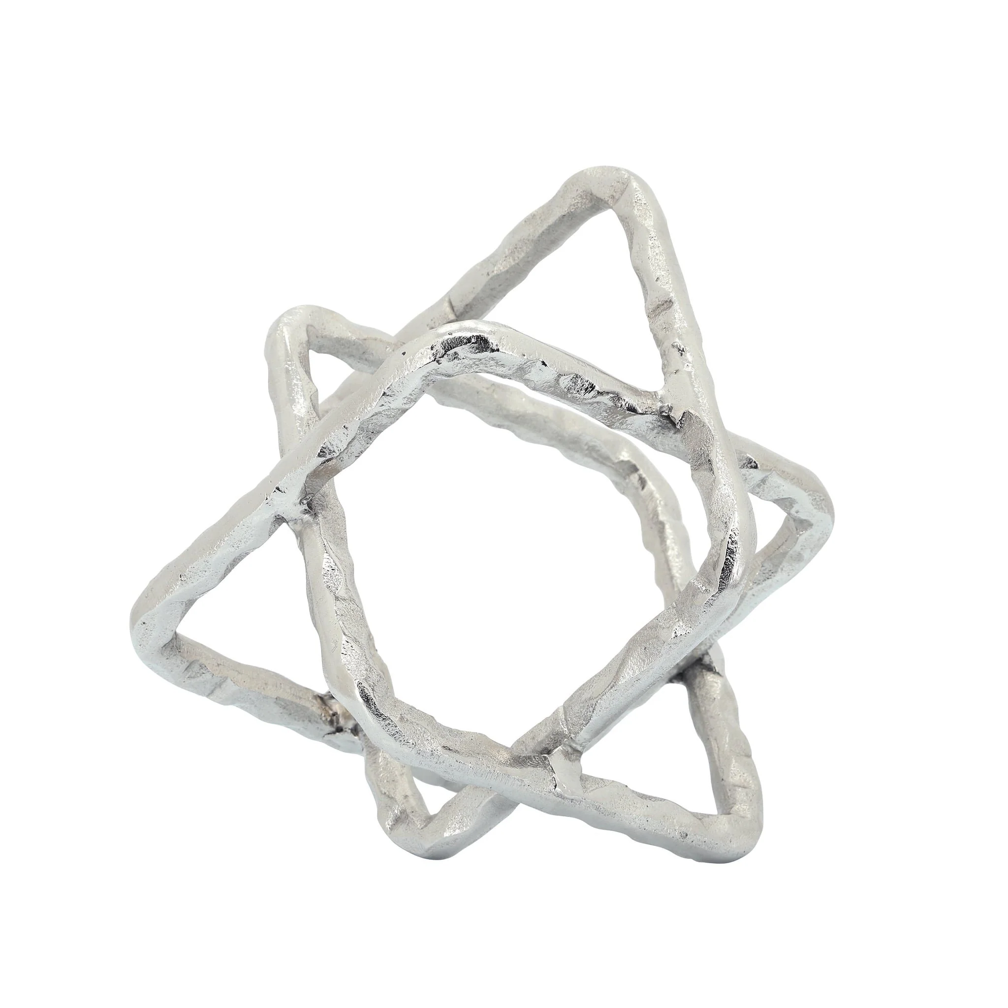 Metal 7" Square Orbs, Silver - Image 3
