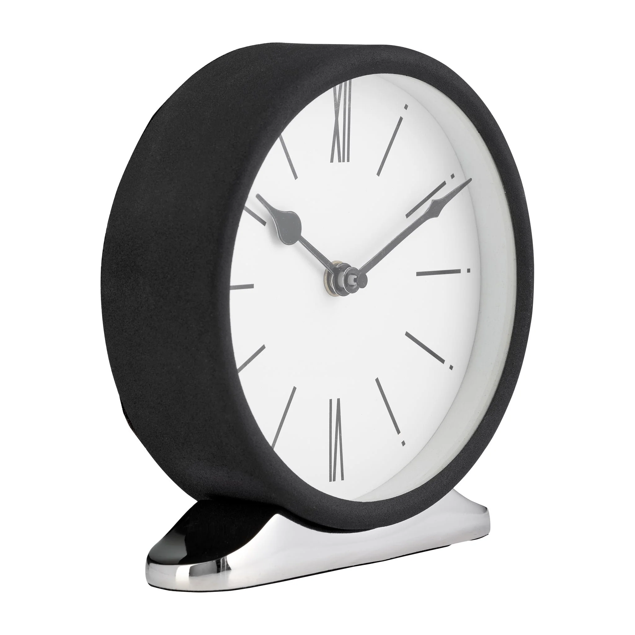 Metal,7"h,candid Table Clock,white/black - Image 2