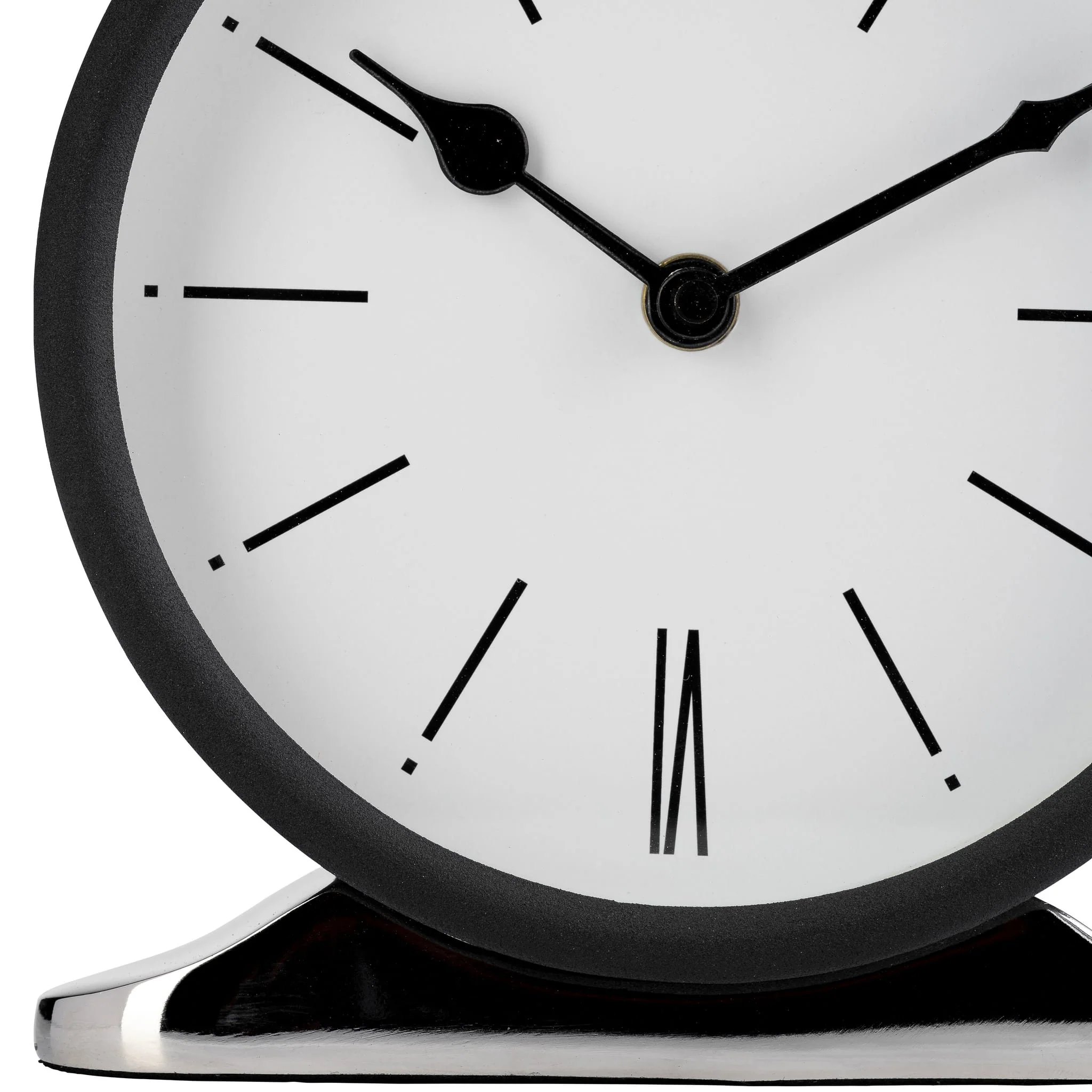 Metal,7"h,candid Table Clock,white/black - Image 5