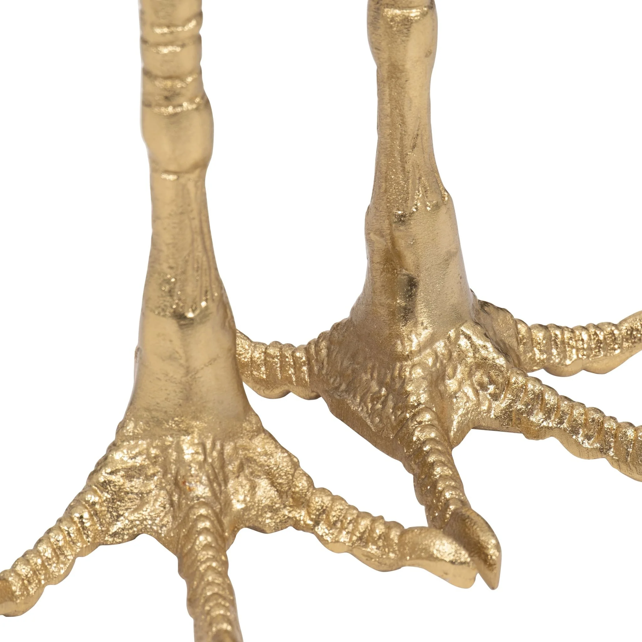 Metal, 8" Bird Feet Holding Acrylic Ball, Gold - Image 5
