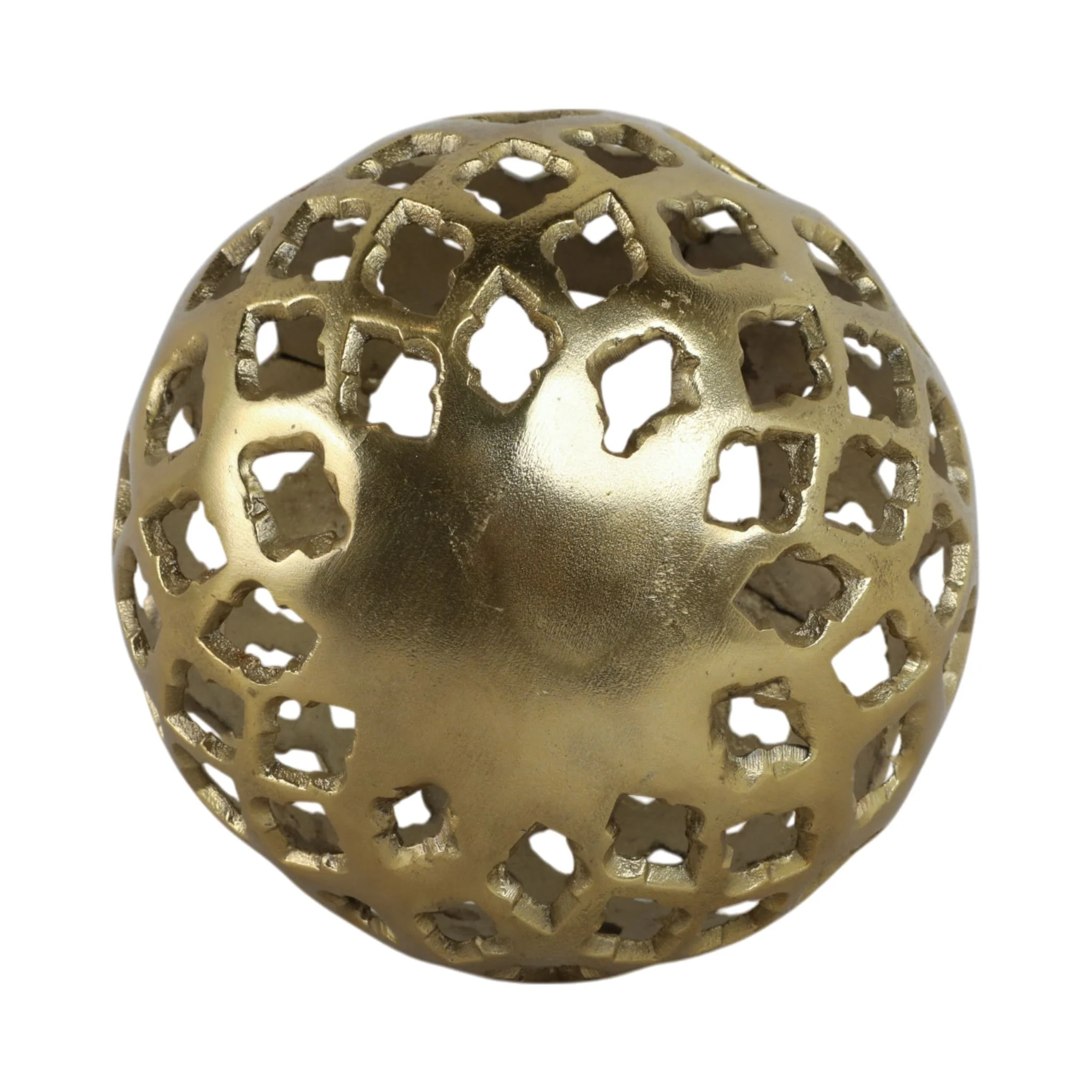 Metal, 8" Cut-out Orb, Gold - Image 7