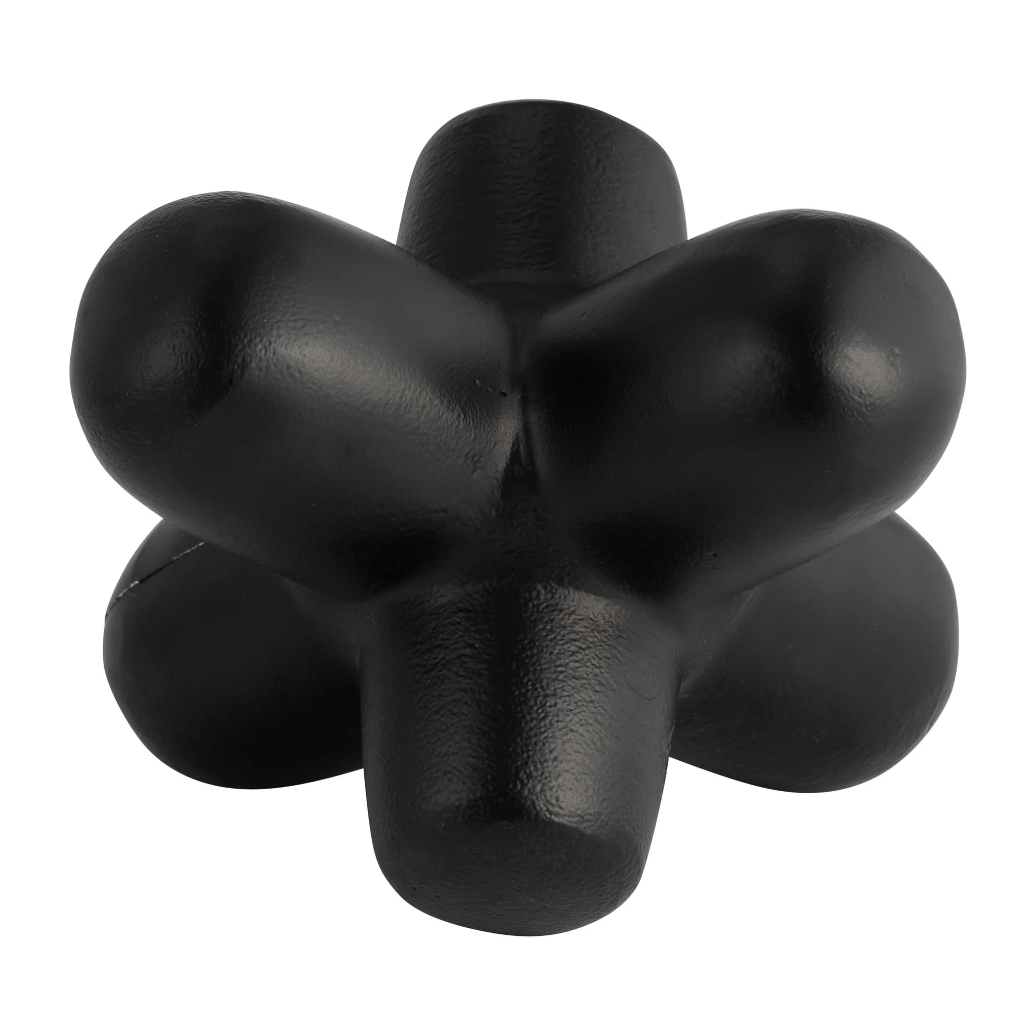 Metal 8" Geometric Orb, Black - Image 3