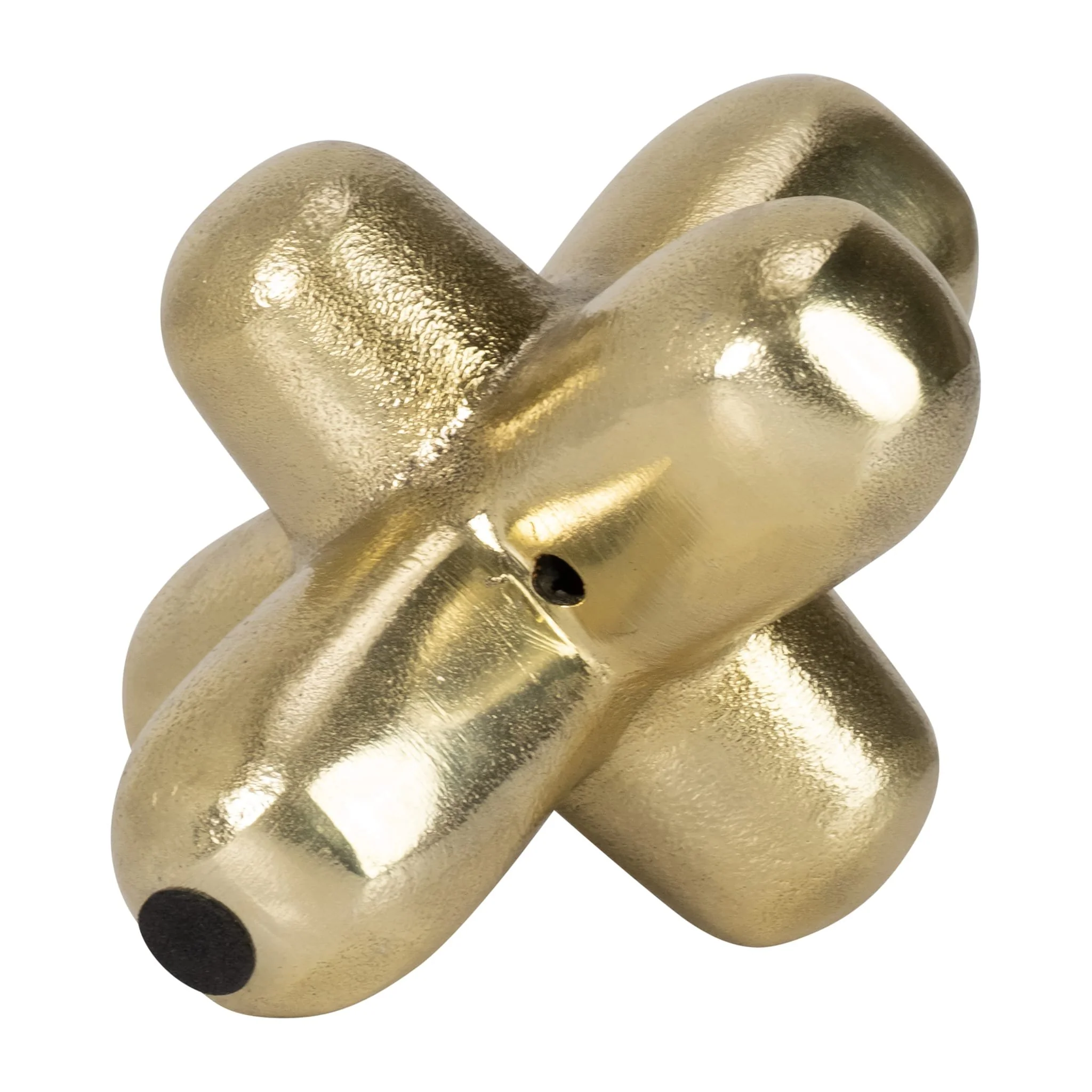 Metal 8" Geometric Orb, Gold - Image 2
