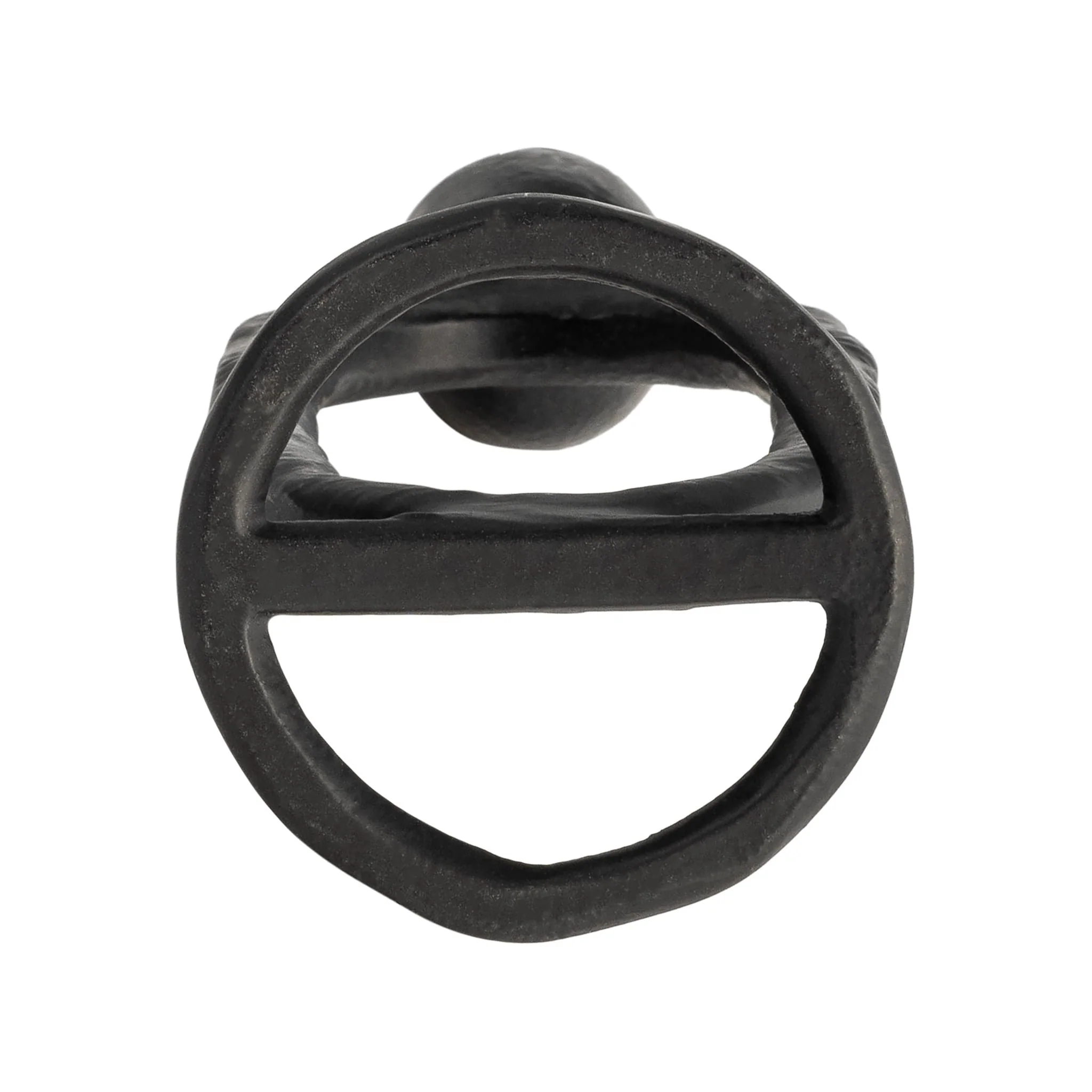 Metal, 8" Open Oval Taper Candleholder, Black - Image 4