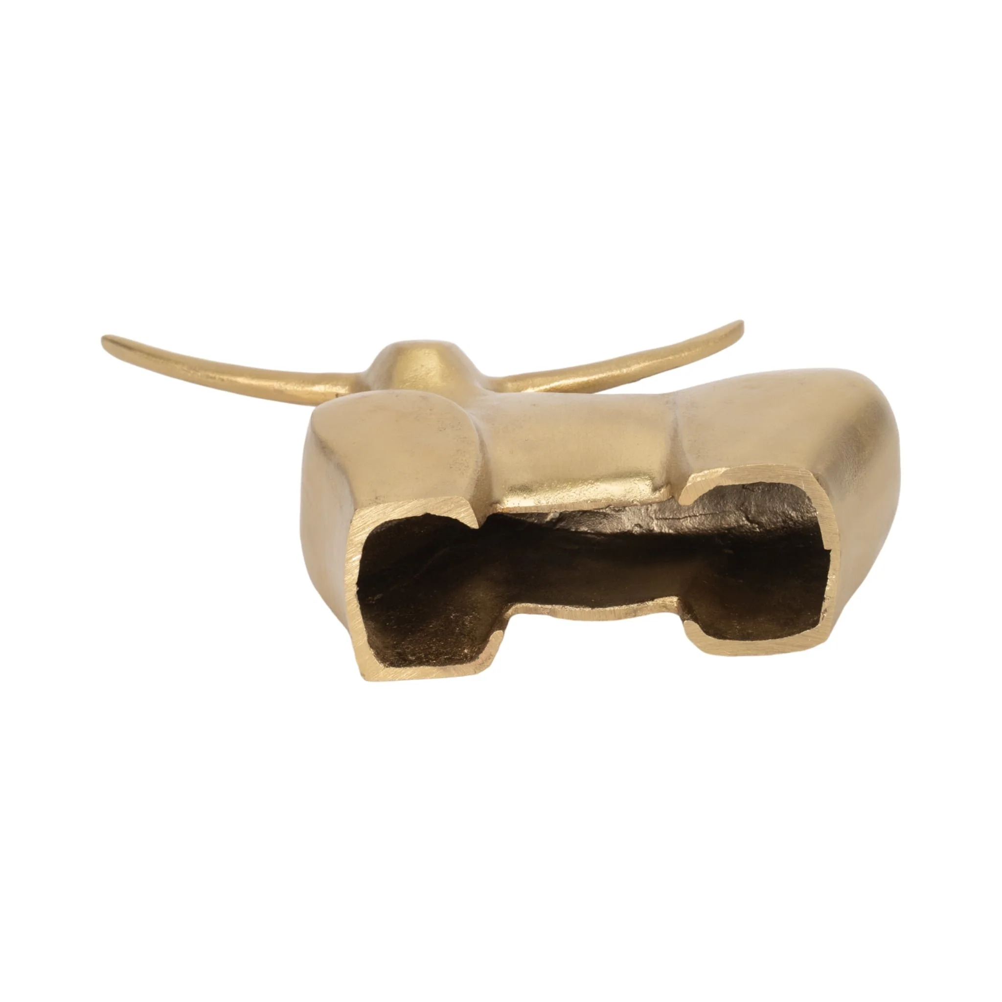 Metal, 8" Standing Bull, Gold - Image 7