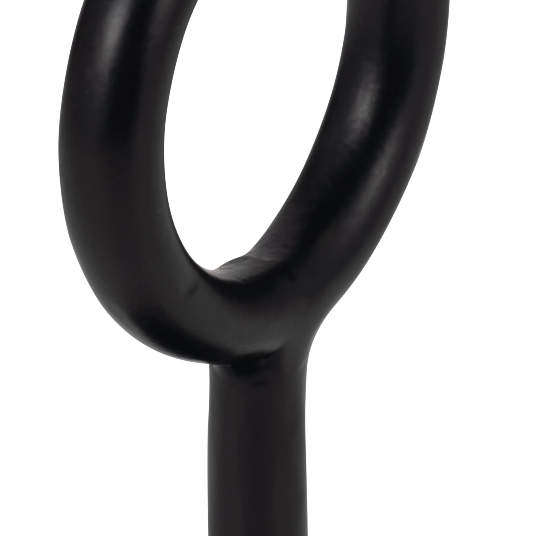 Metal, 8"h Ring Candle Holder, Black - Image 5