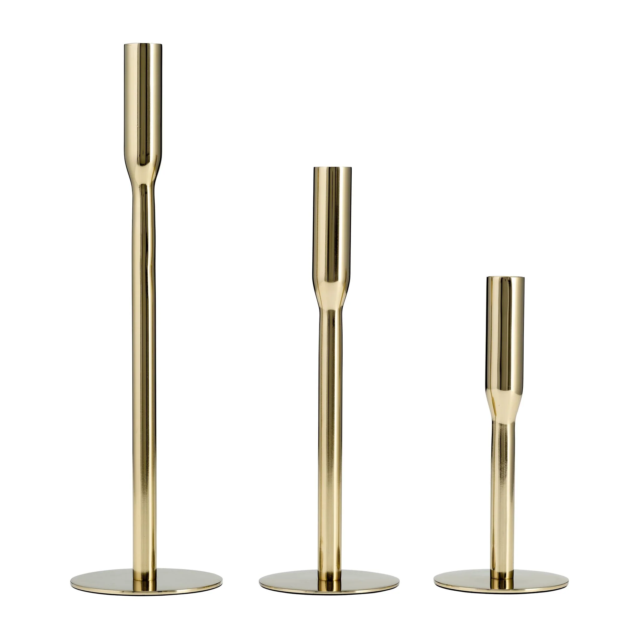 Metal, 8"h Taper Candle Holder, Gold - Image 5