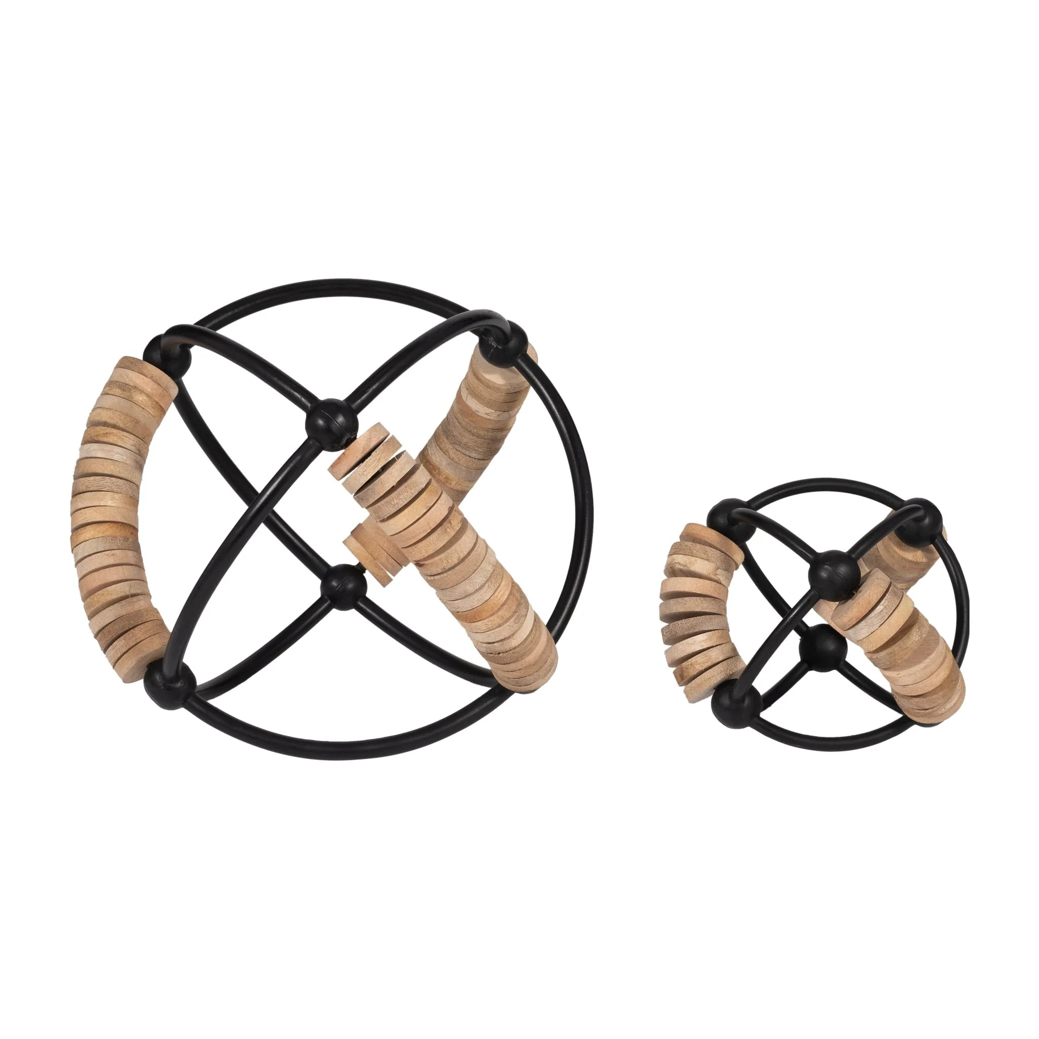 Metal, 9" Abacus Orb, Natural/black - Image 5
