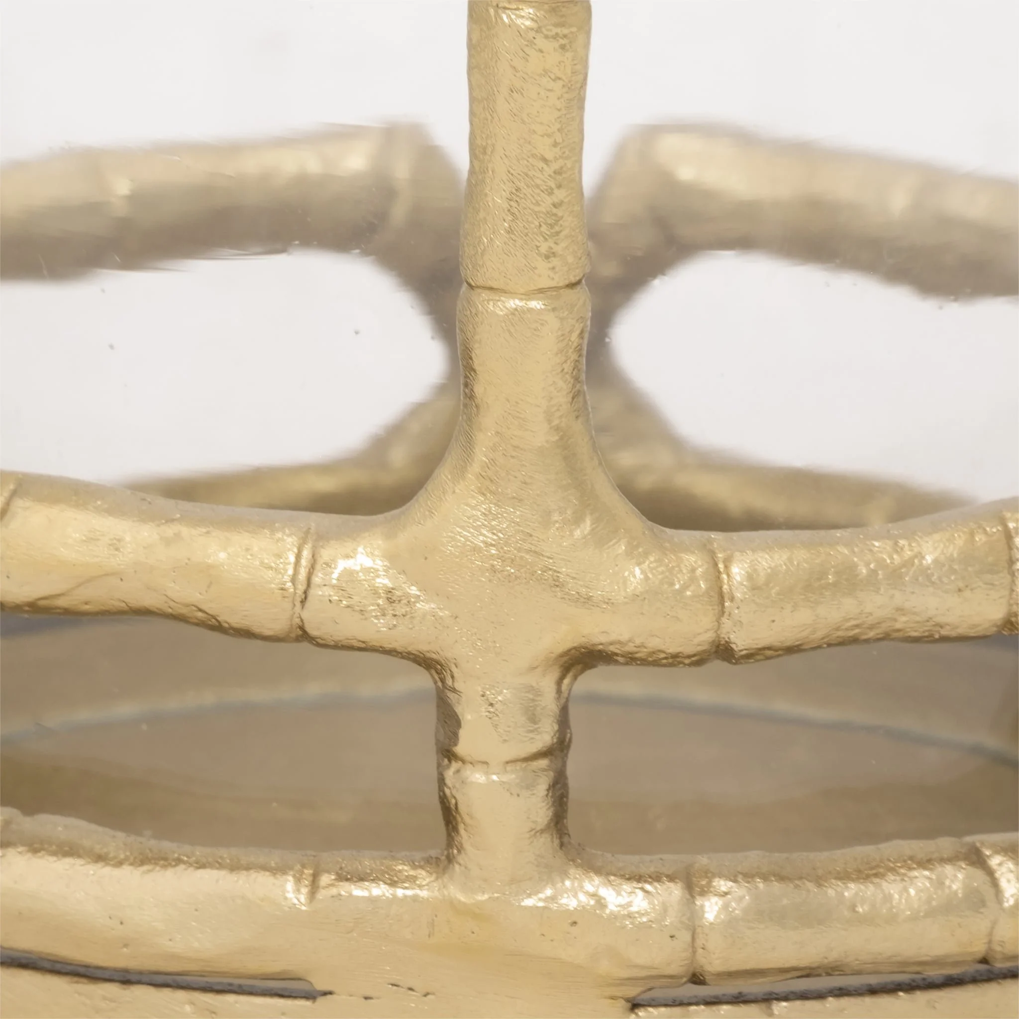 Metal, 9" Hurricane Holder, Gold - Image 4