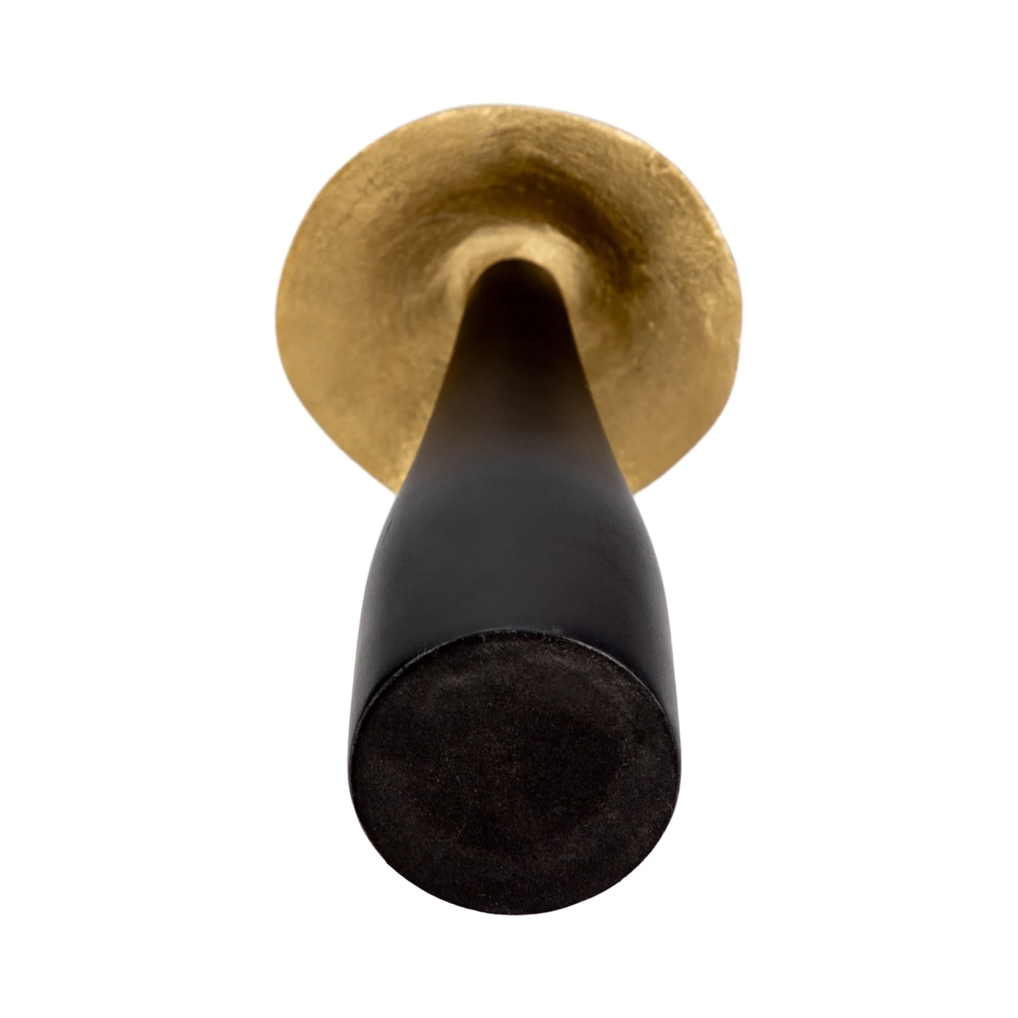 Metal, 9" Mushroom Deco, Black/gold - Image 6