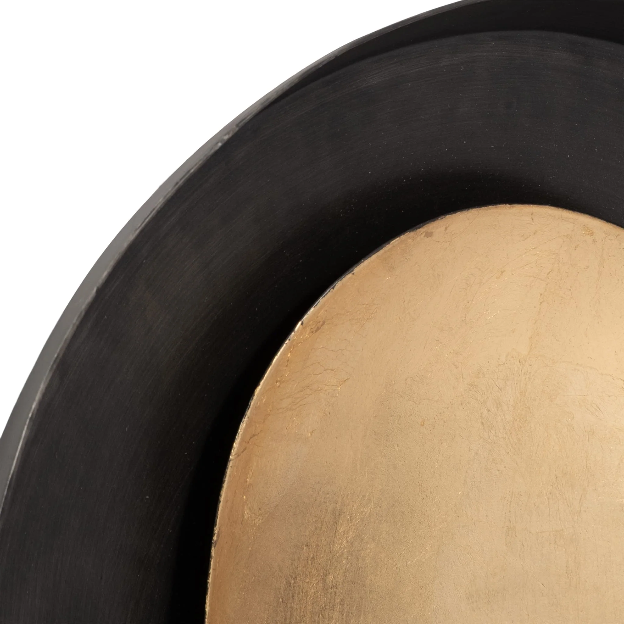 Metal, 9" Round Votive Holder, Black/gold - Image 6