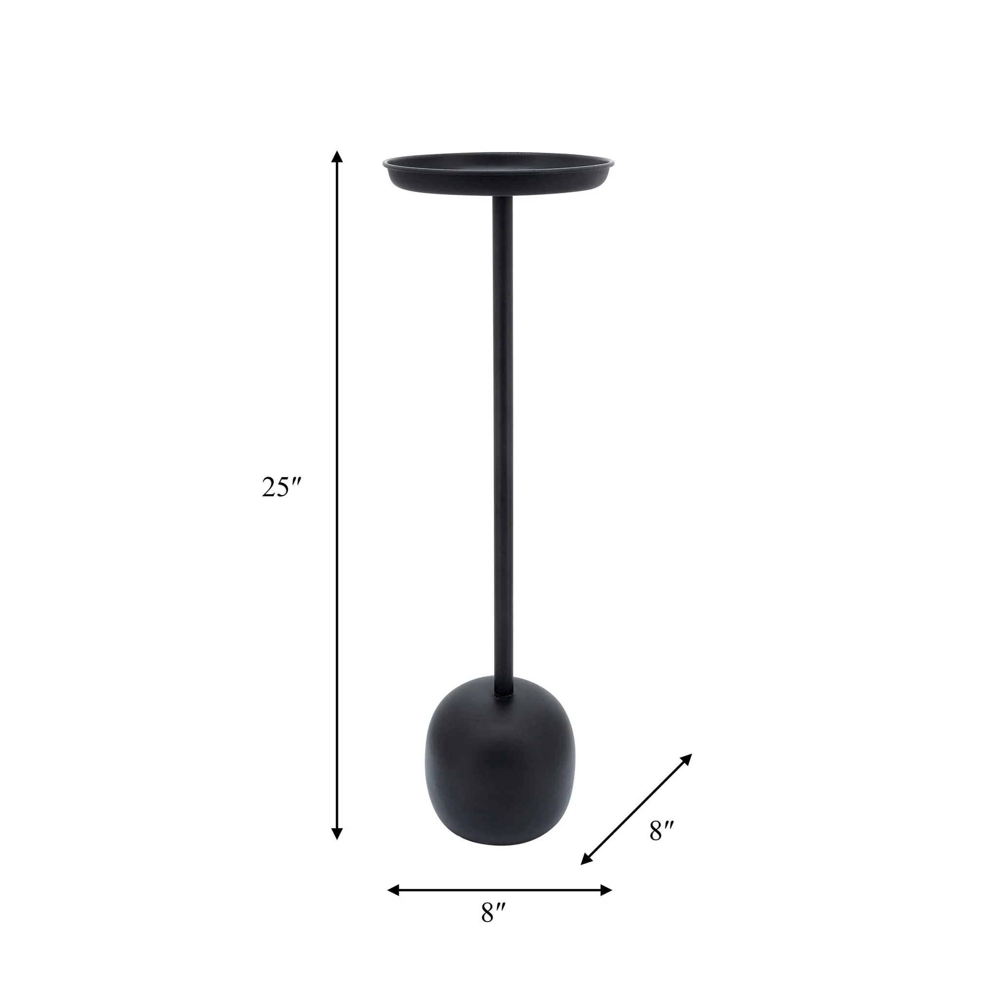 Metal, Drink Table, Black Kd - Image 4