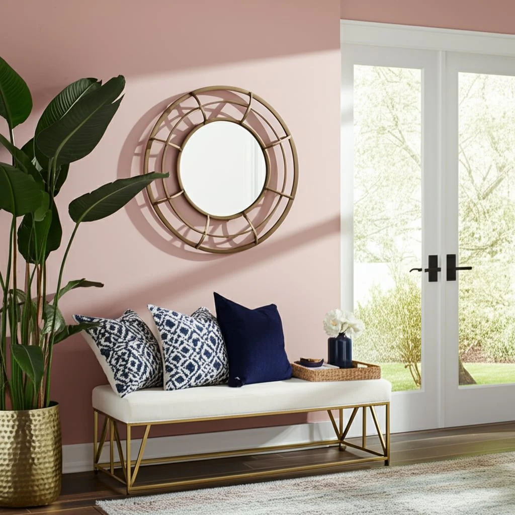 Metal Frame 28" Wall Mirror ,gold - Wb - Image 9