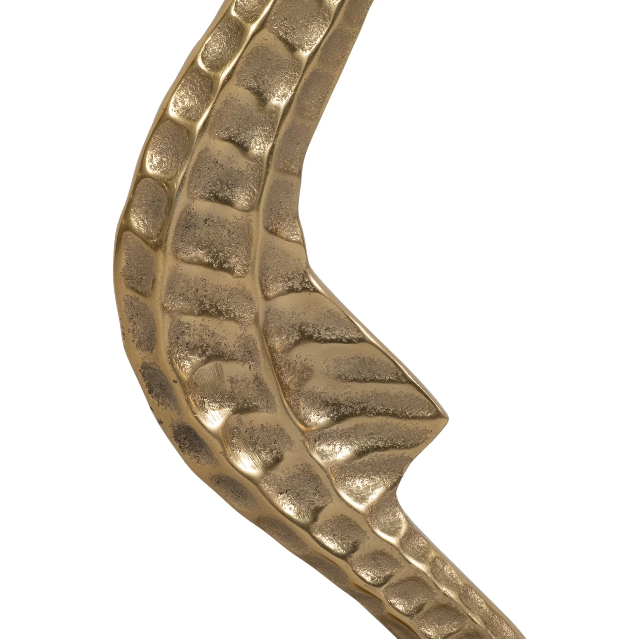 Metal/glass, 25" Seahorse Side Table, Gold Kd - Image 5