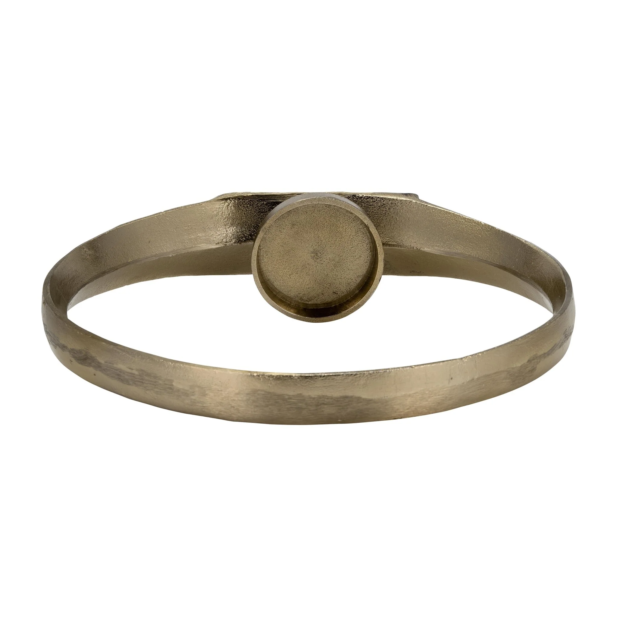 Metal,s/2 10/13"h, Ring Shape Candle Holder,gold - Image 6