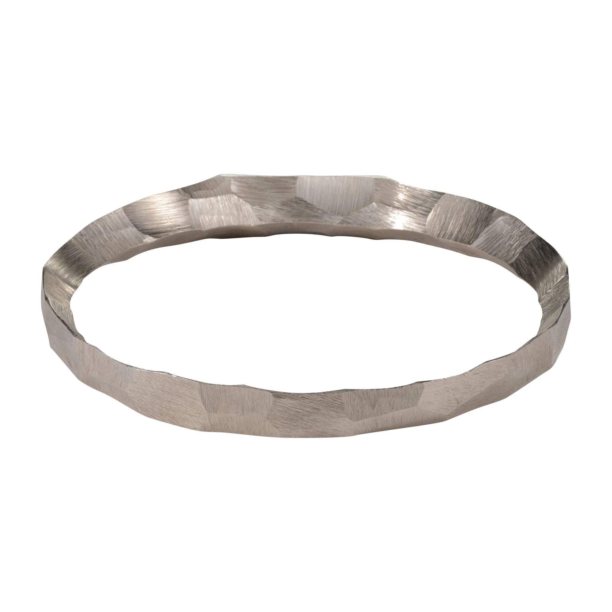 Metal, S/2, 14/17" Hammered Decorative Rings, Slvr - Image 7