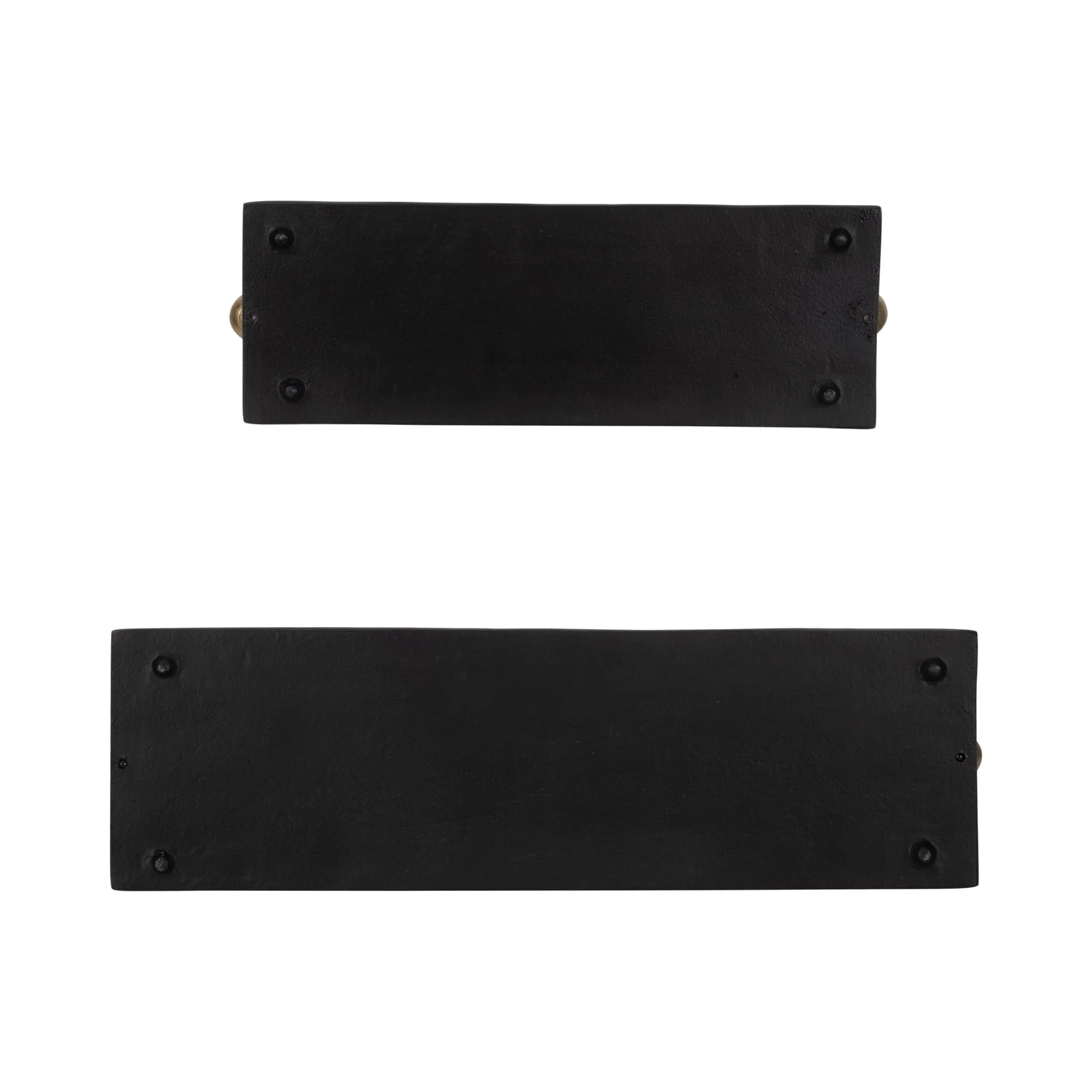 Metal,s/2 24/18",flat Tray With Gld Knob Handles,b - Image 7