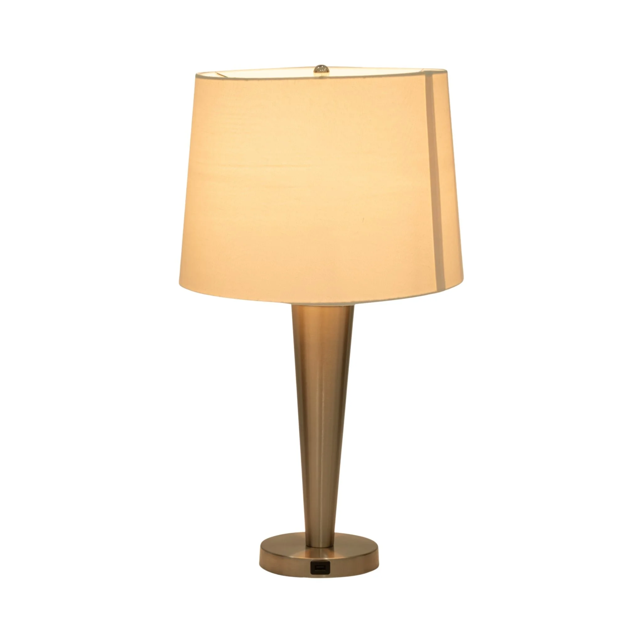 Metal,s/2,25"h,slim Cone Table Lamps,nickel - Image 3