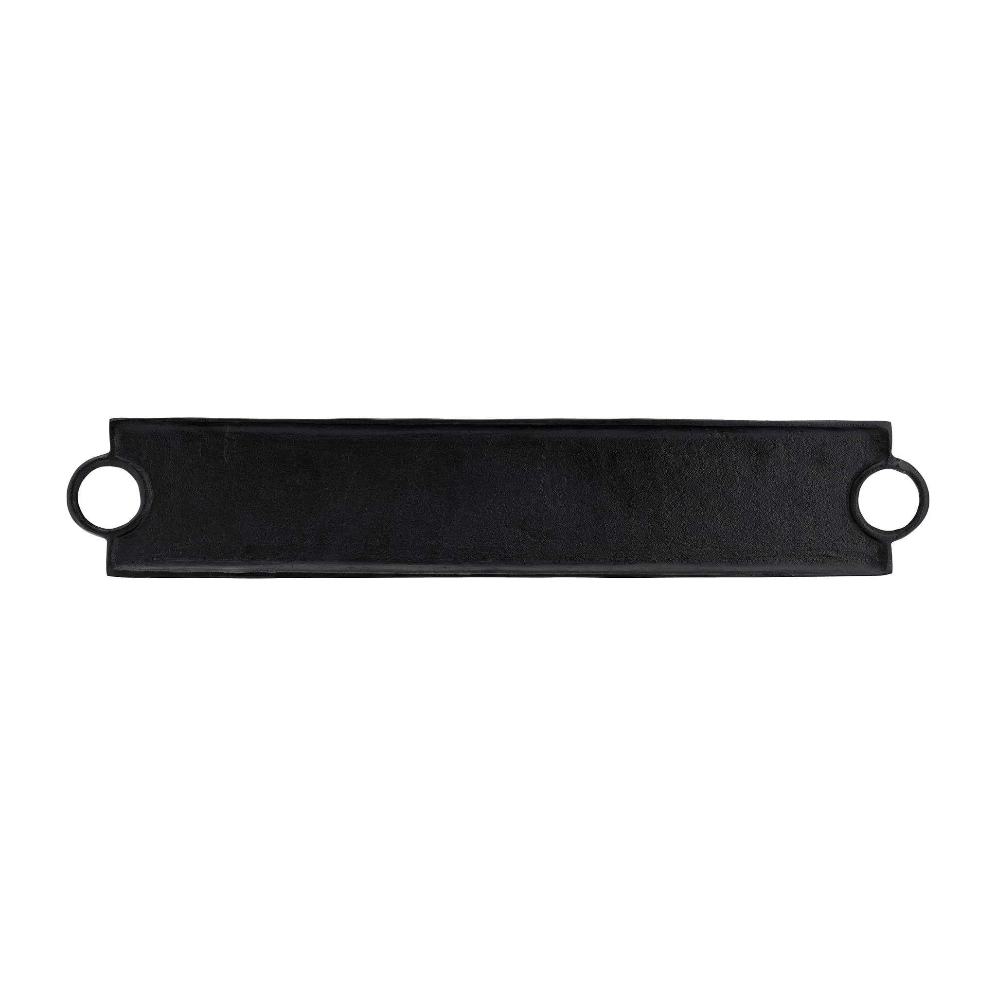 Metal,s/2 26/32",flat Tray W/ring Handles,black - Image 7