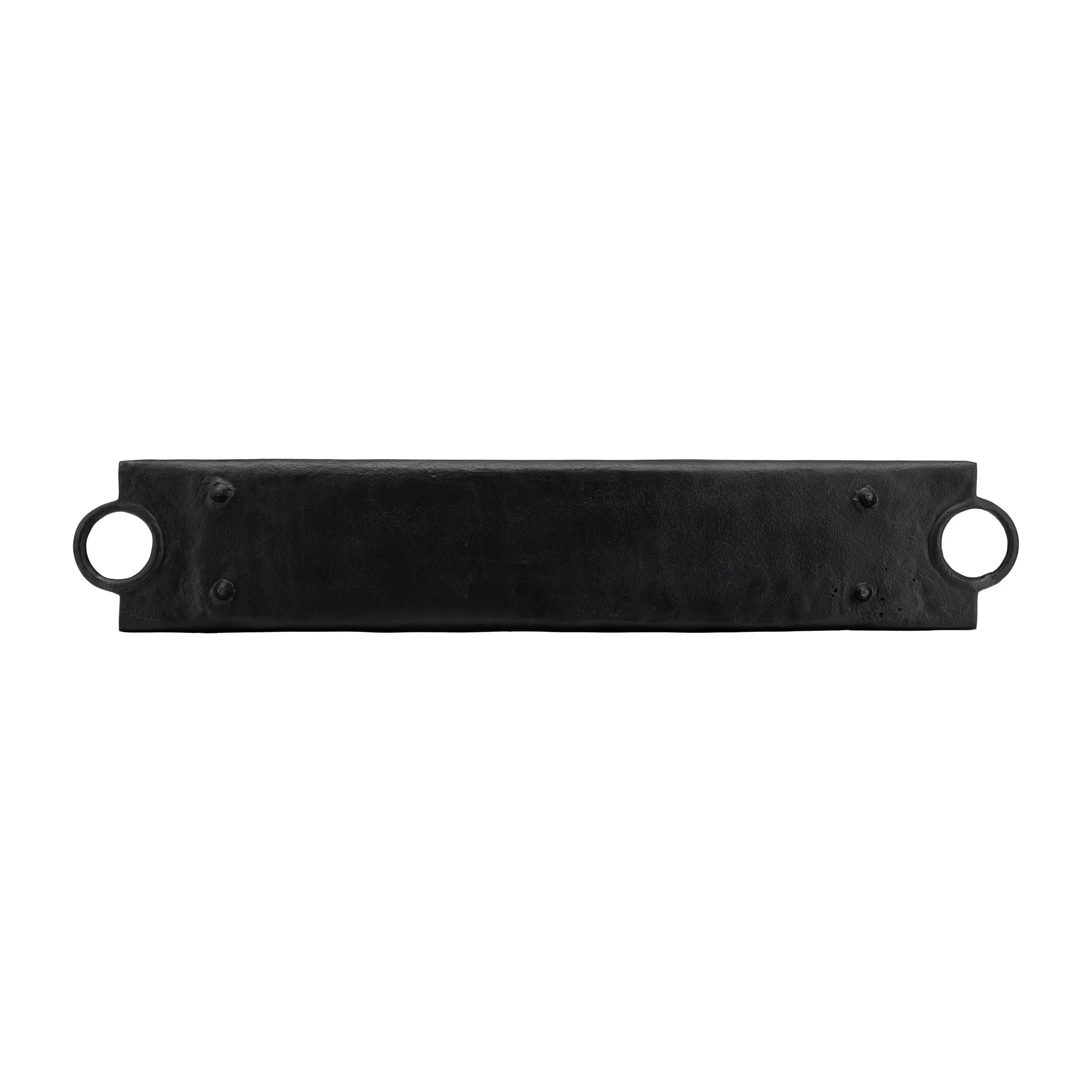 Metal,s/2 26/32",flat Tray W/ring Handles,black - Image 8