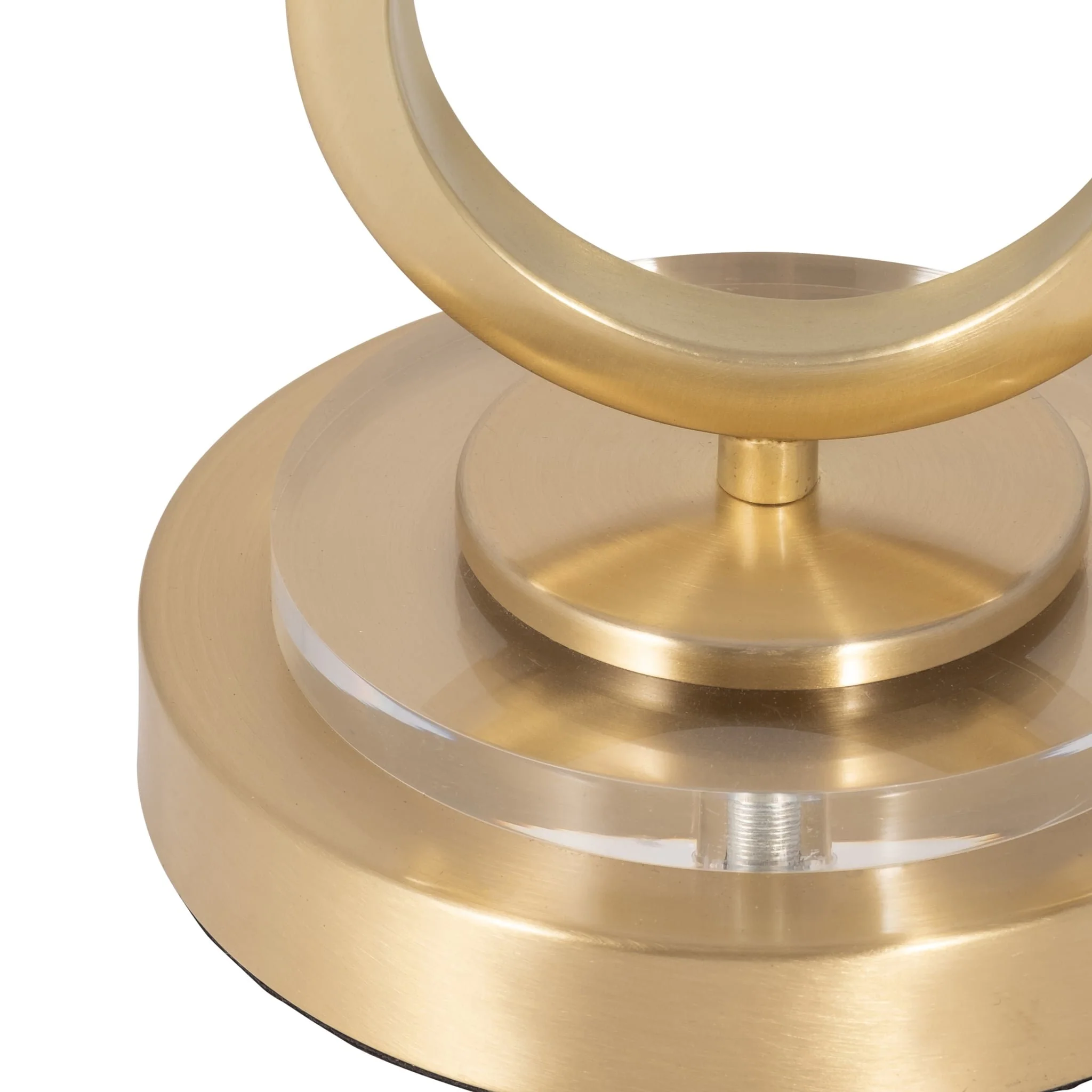 Metal, S/2 28" Infinity Table Lamps, Gold - Image 5