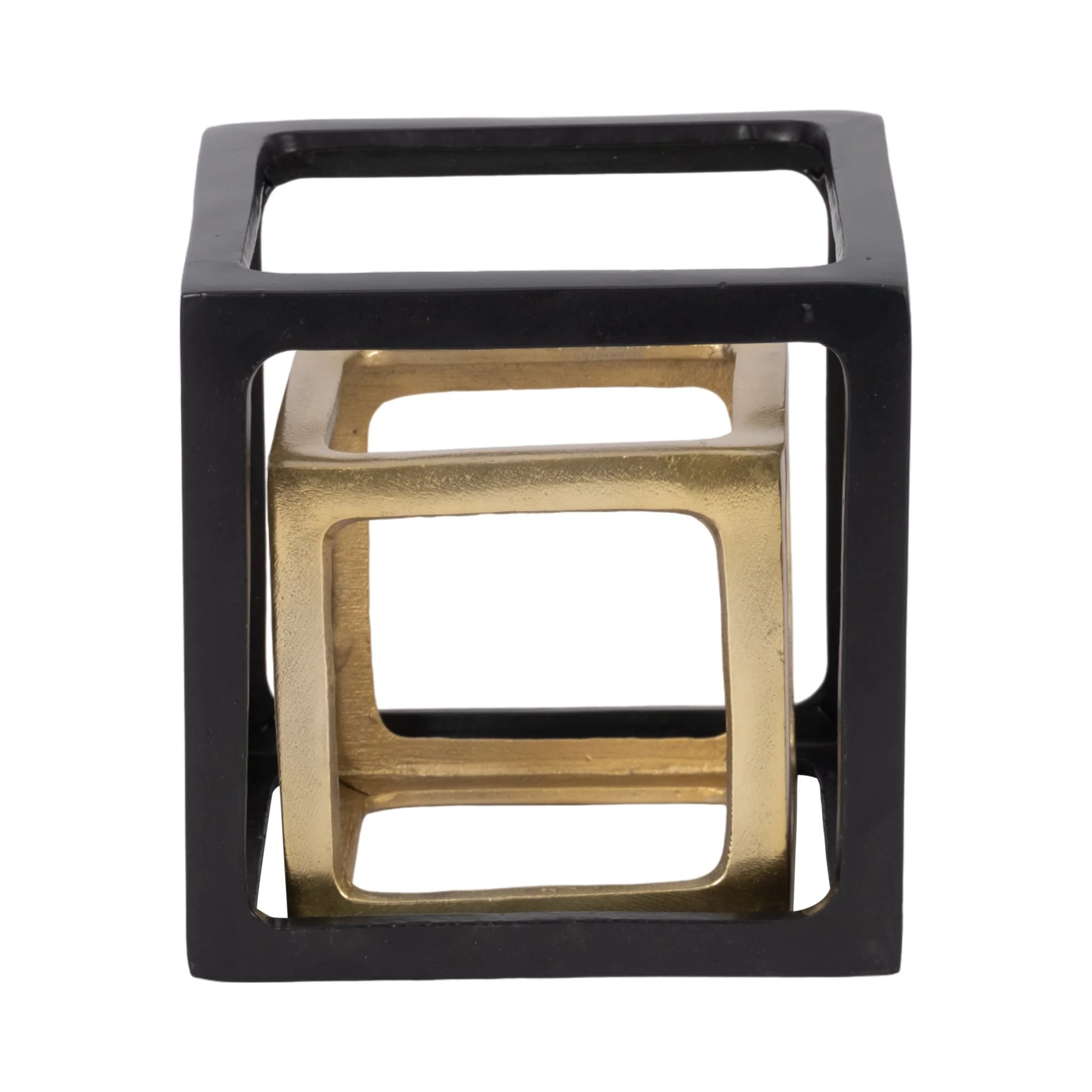Metal, S/2 5/7" Open Square Object, Multi - Image 5