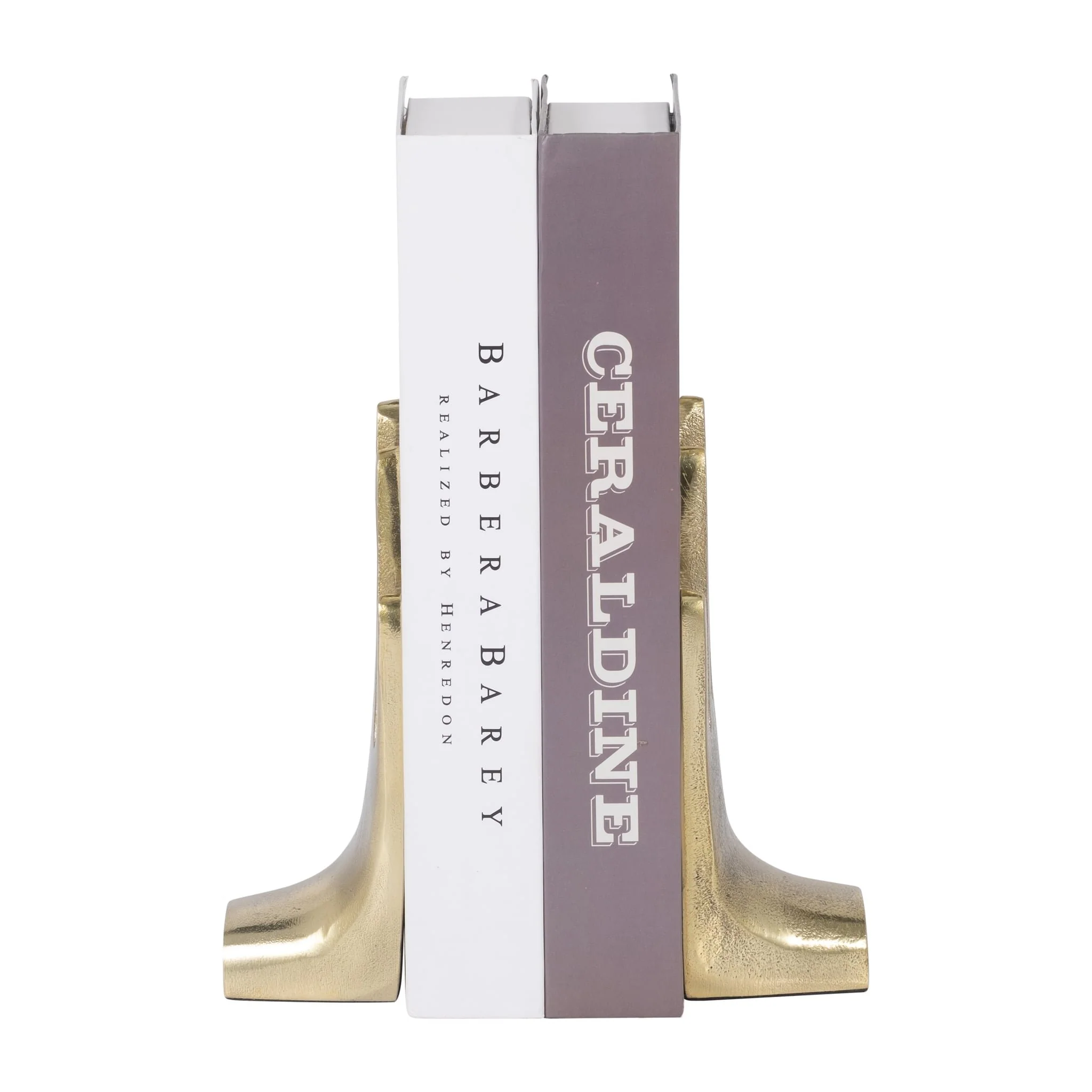 Metal, S/2 7" Hands Bookends, Gold - Image 2