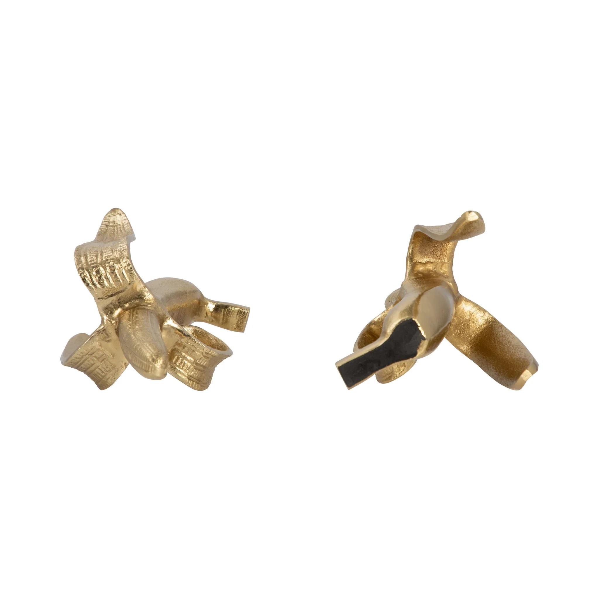 Metal, S/2 9" Banana Bookends, Gold - Image 6