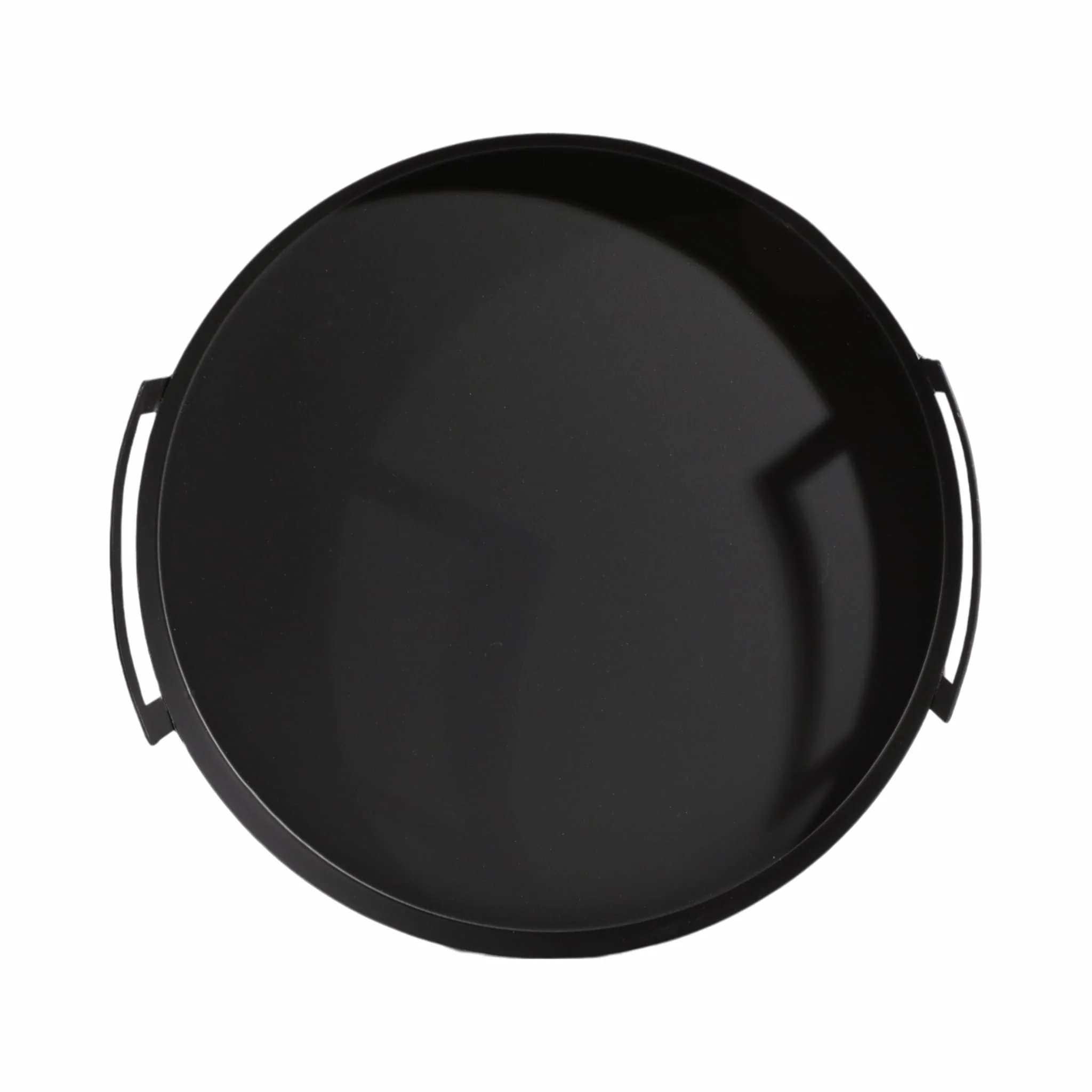 Metal, S/3 15/17/18" Tray With Handles, Black - Image 5