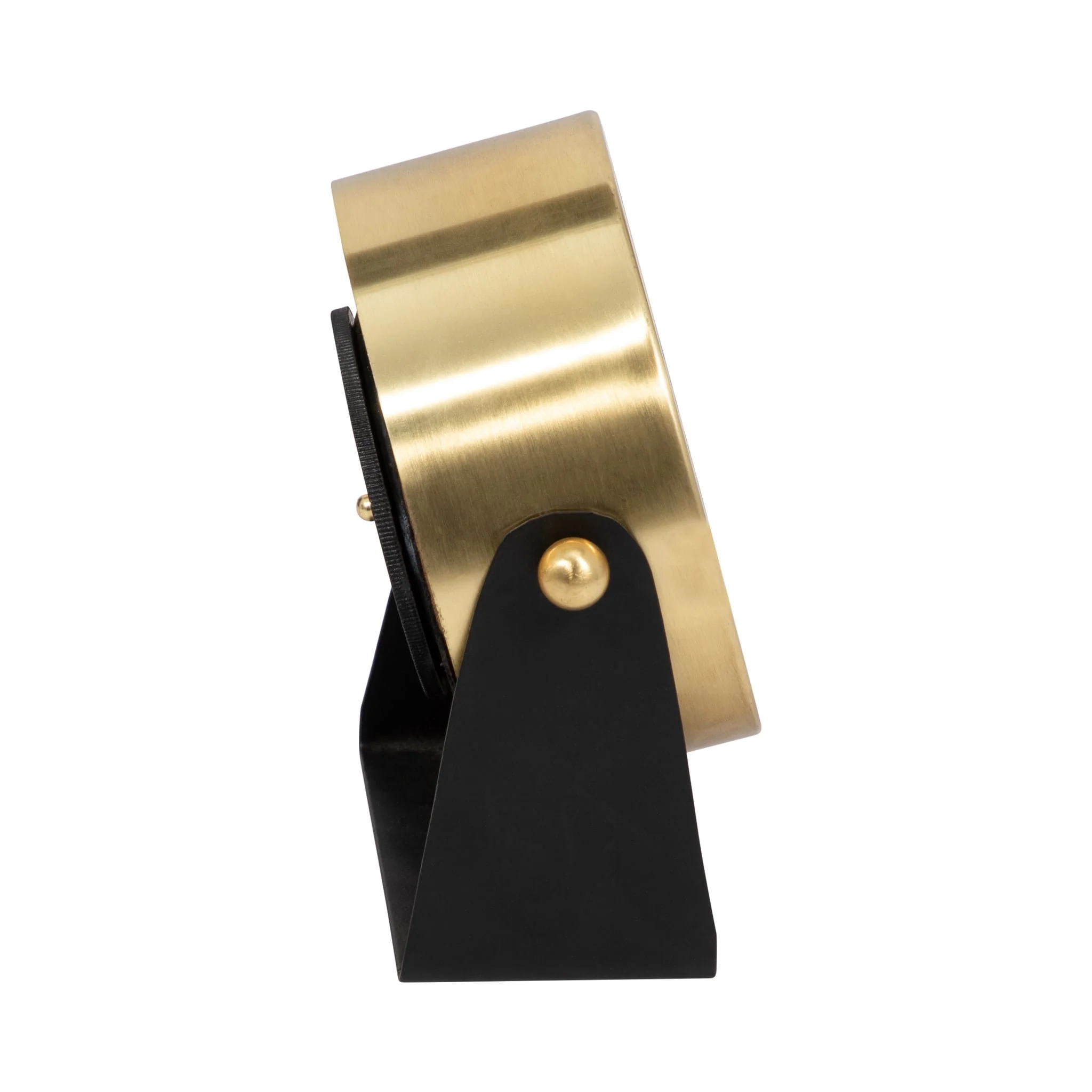 Metal Table Clock 6''  Gold Black - Image 3
