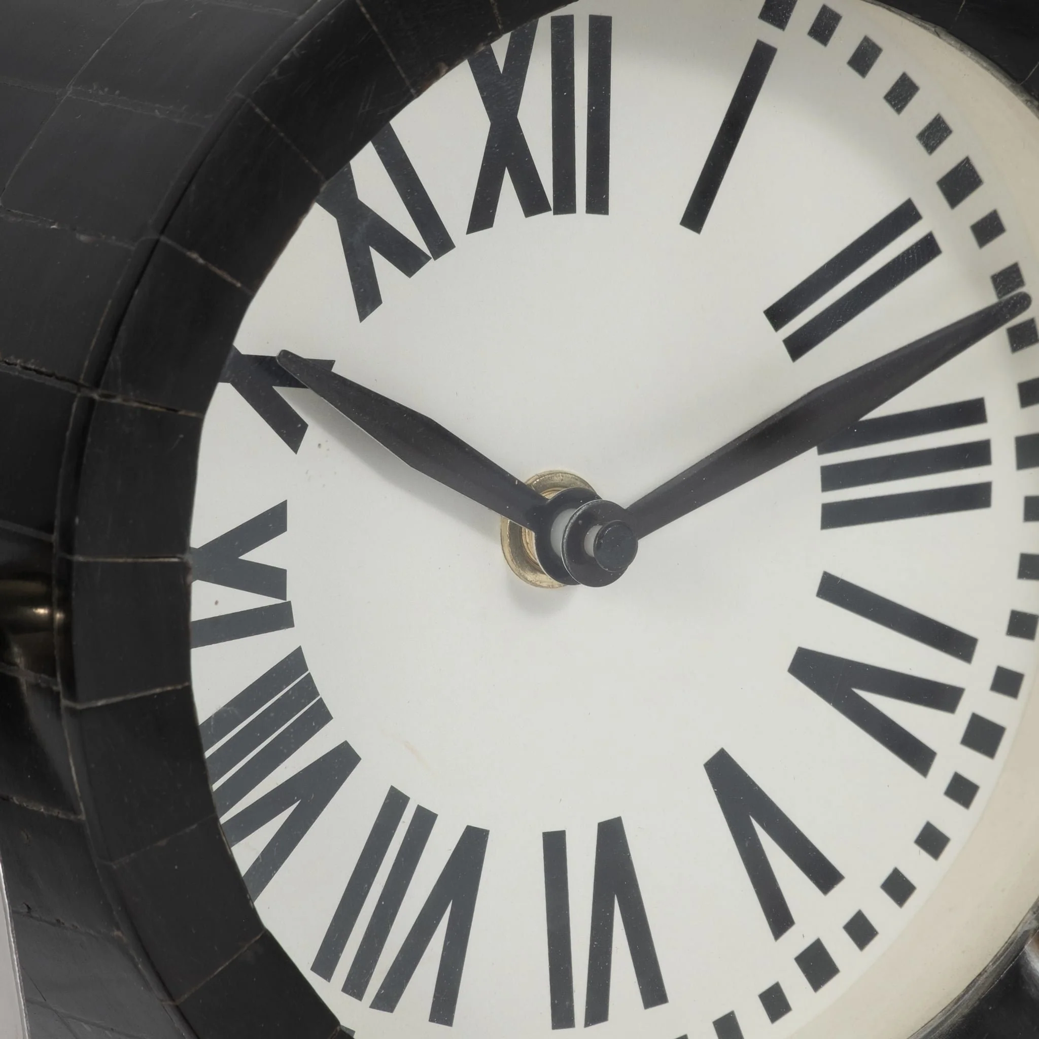 Metal Table Clock 6'' Nickel Black - Image 5