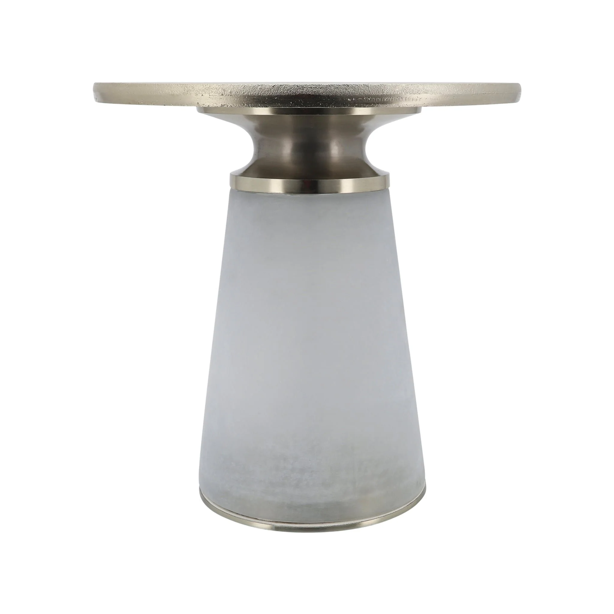 Metal Top, 18"h Nebular Side Table, Frost - Image 3