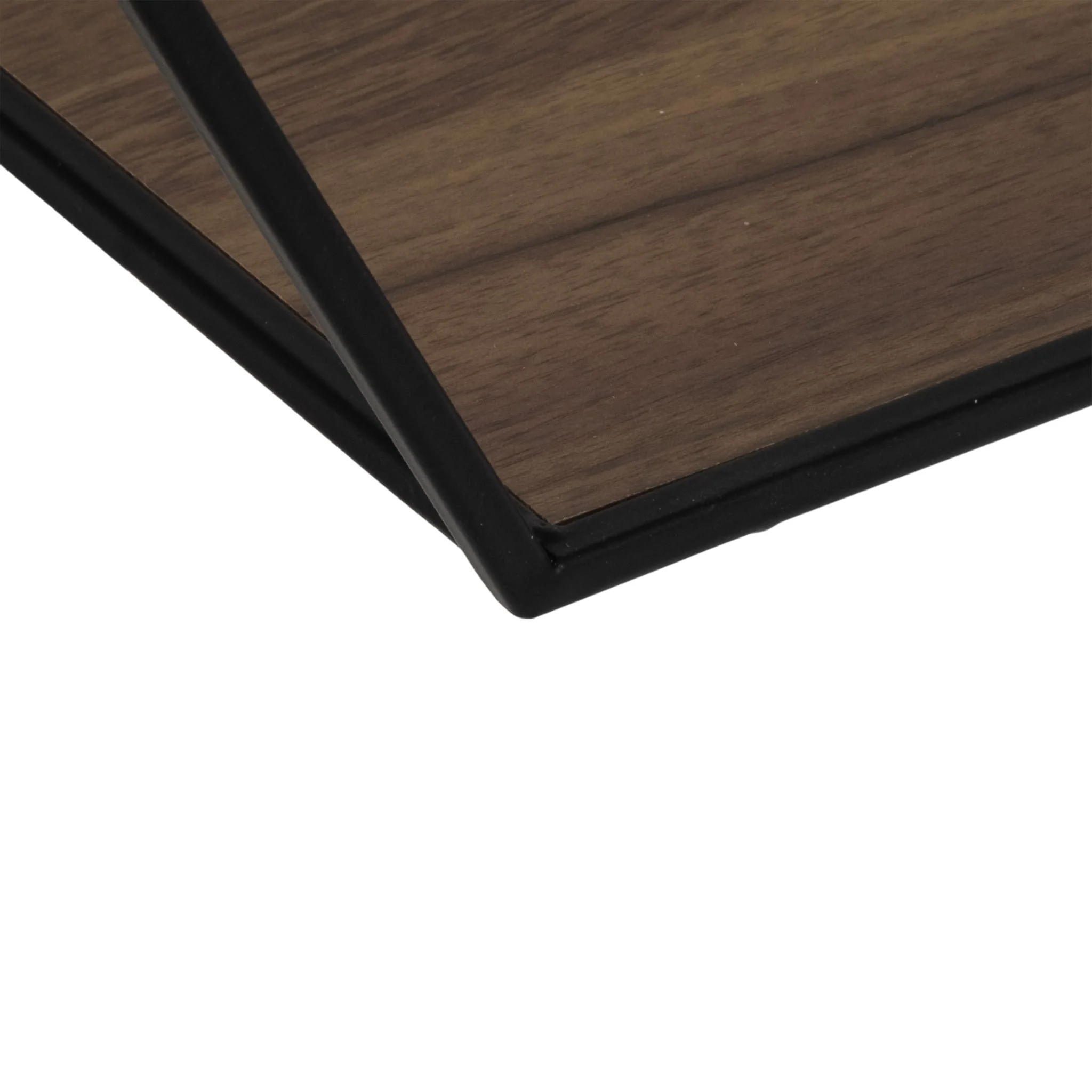Metal/wd, S/3 21/24/26" Hex Folding Wall Shelf,blk - Image 5