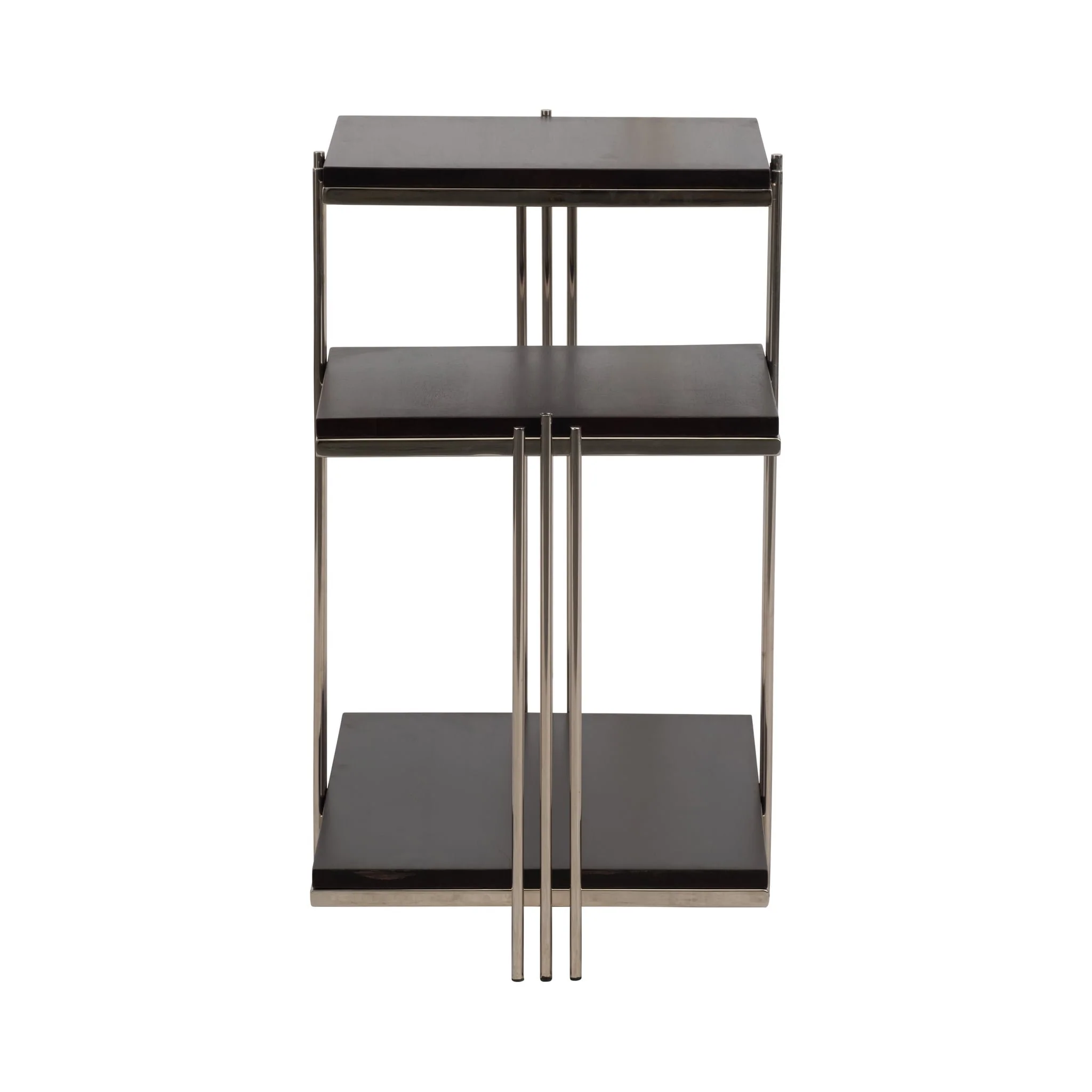 Metal/wood, 24" Three Tier Side Table - Image 3