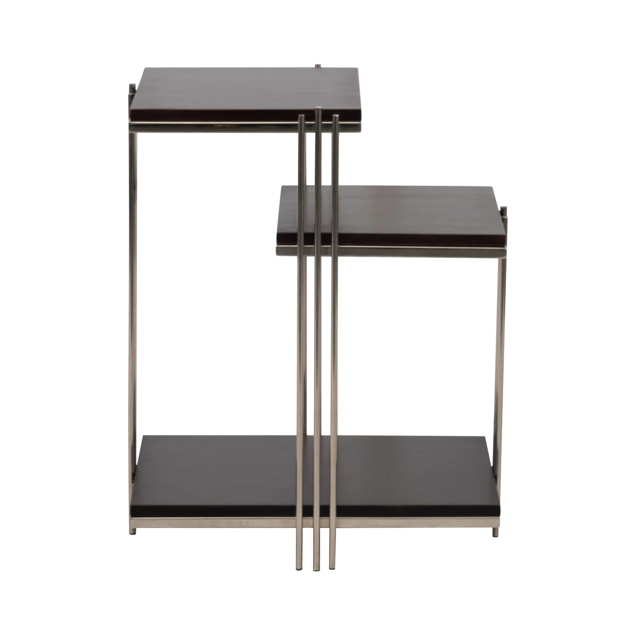 Metal/wood, 24" Three Tier Side Table - Image 4