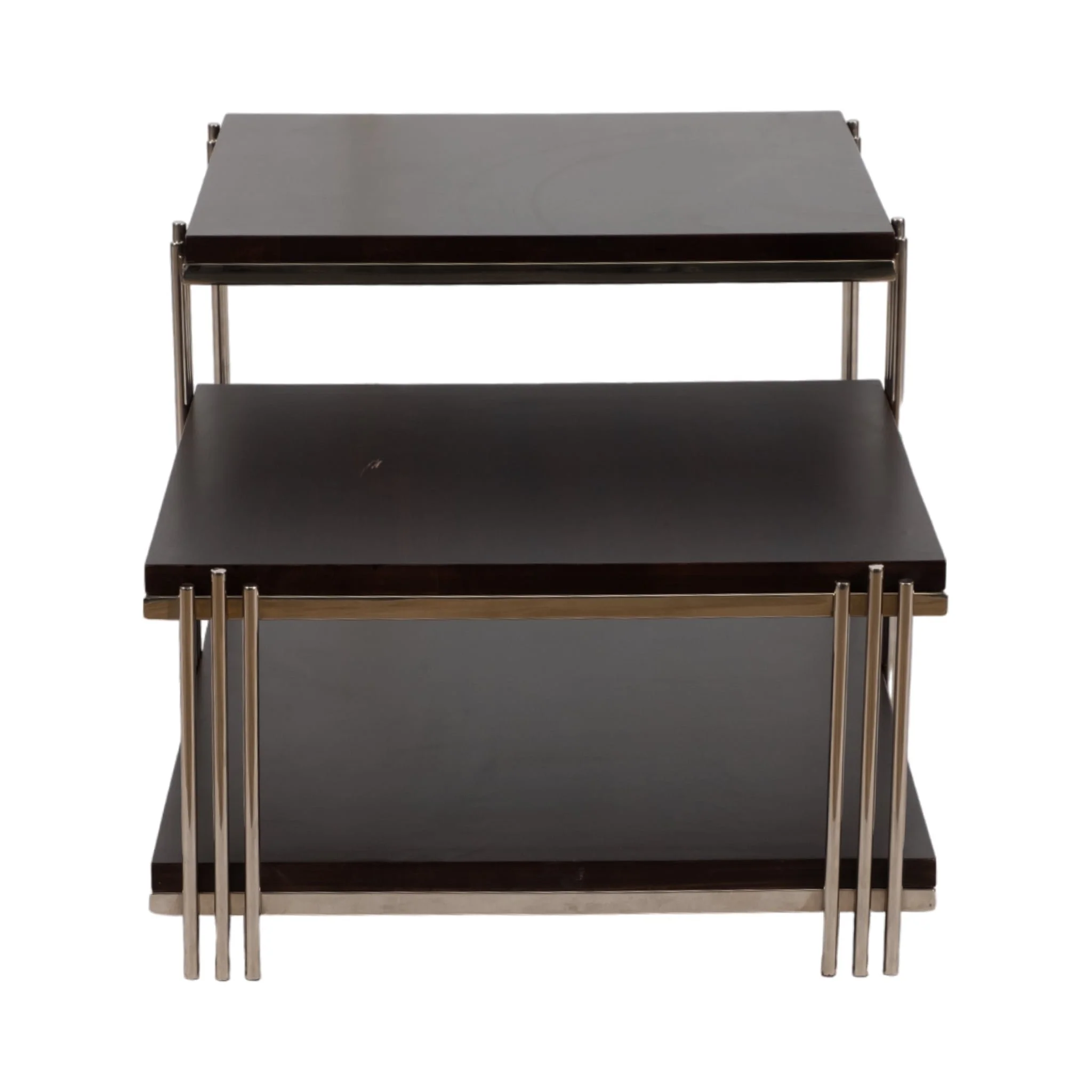 Metal/wood, 42" Three Tier Coffee Table - Image 3